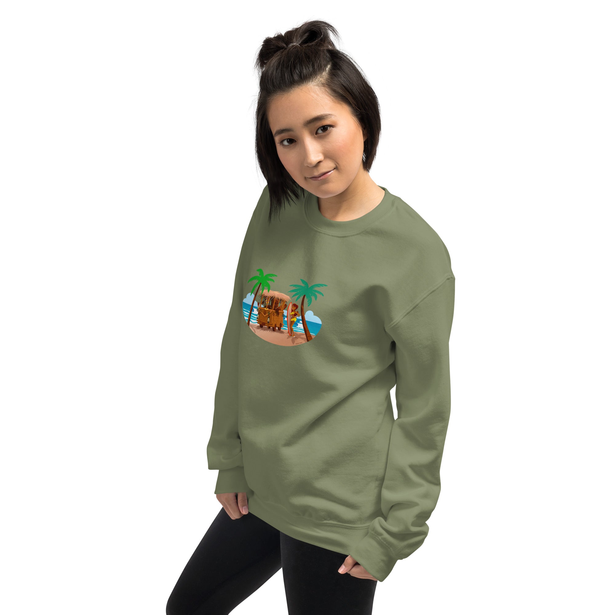 Unisex Sweatshirt Tiki Kombi on dark colors