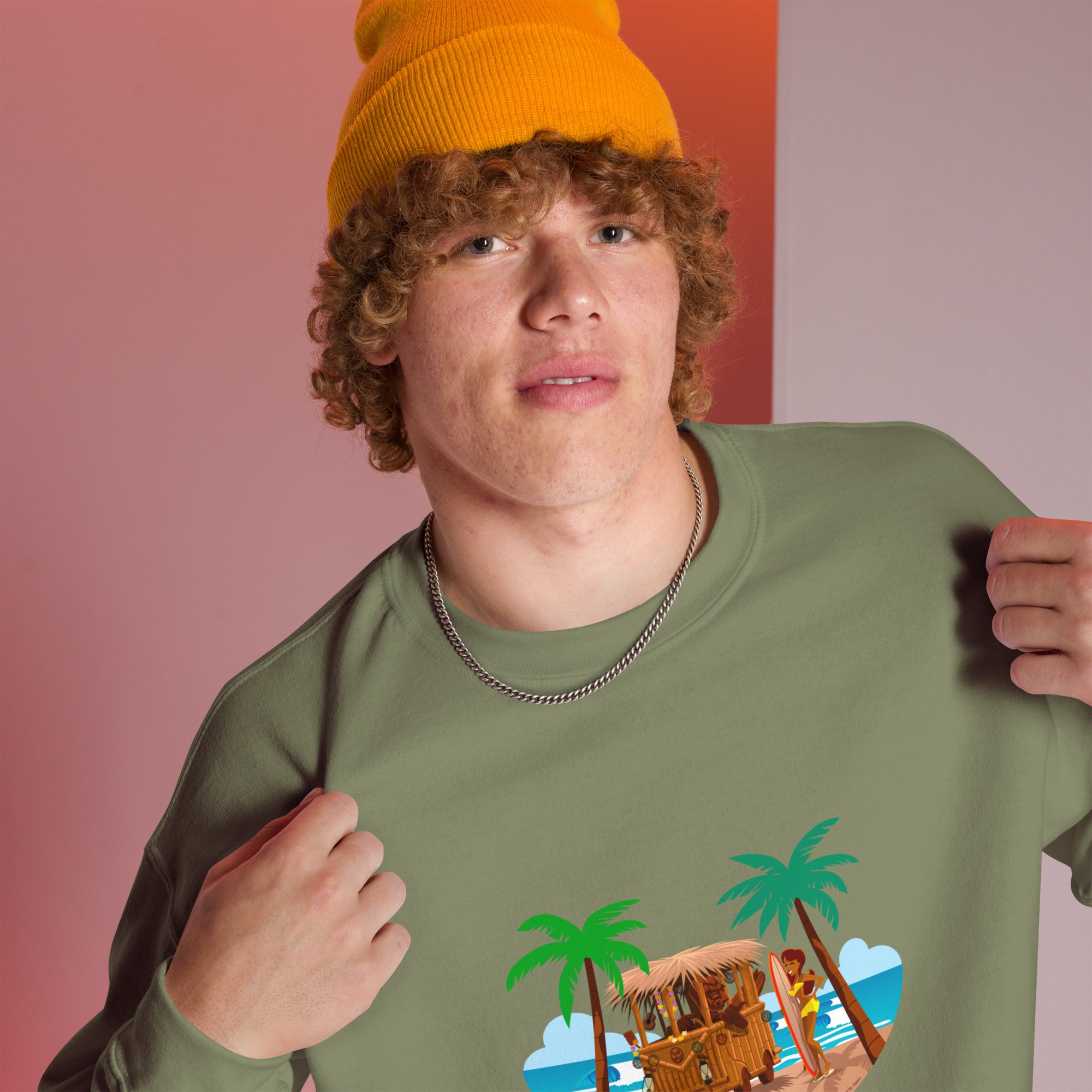 Unisex Sweatshirt Tiki Kombi on dark colors