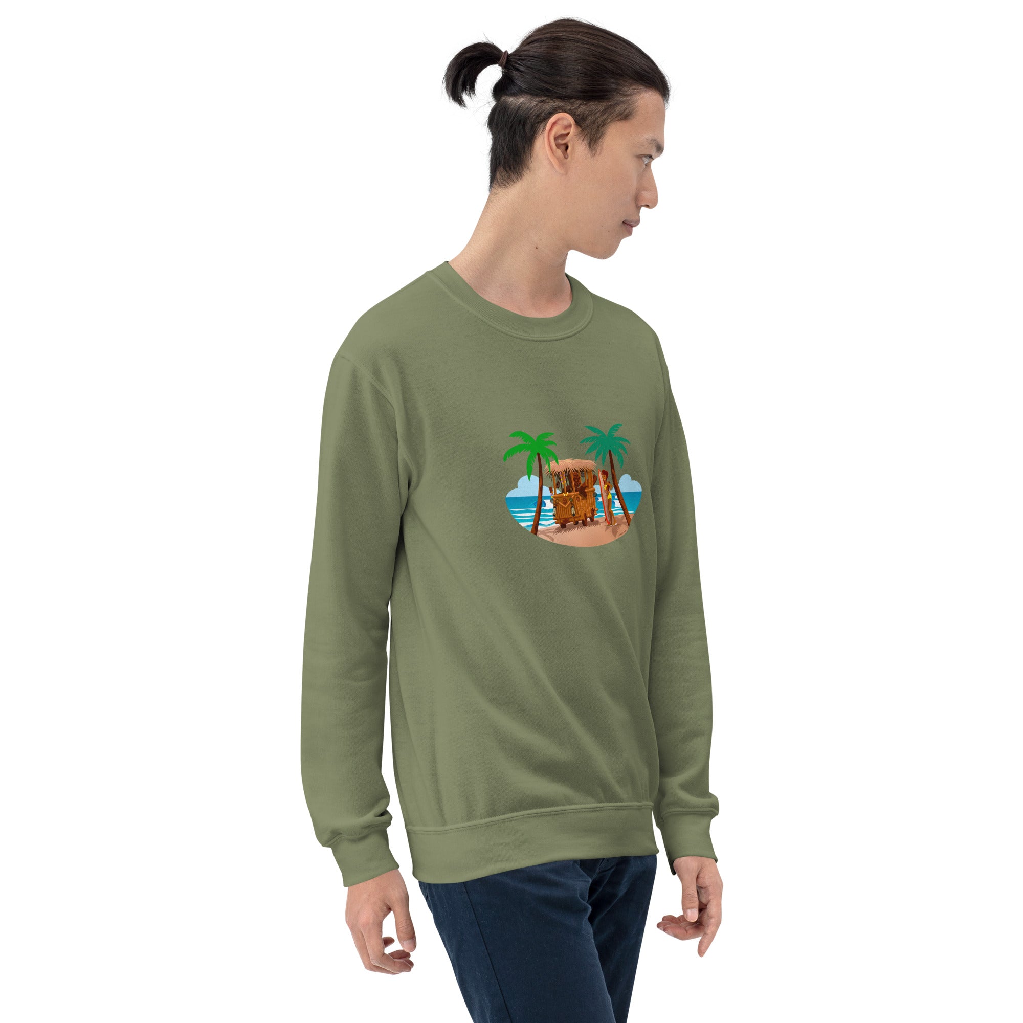 Unisex Sweatshirt Tiki Kombi on dark colors
