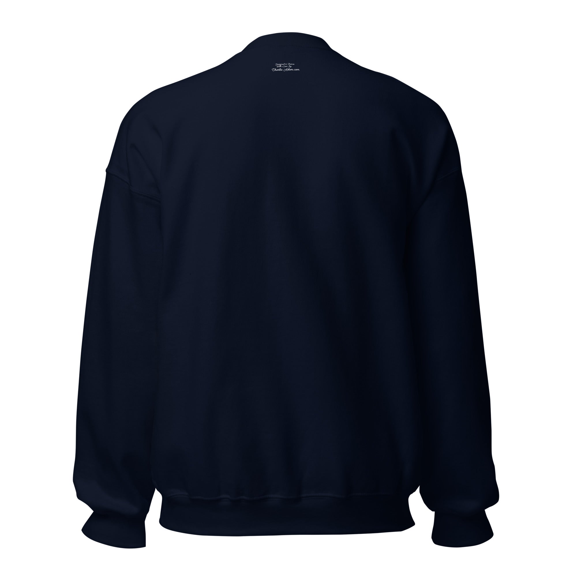 Unisex Sweatshirt Vespa Girl in St Tropez on dark colors
