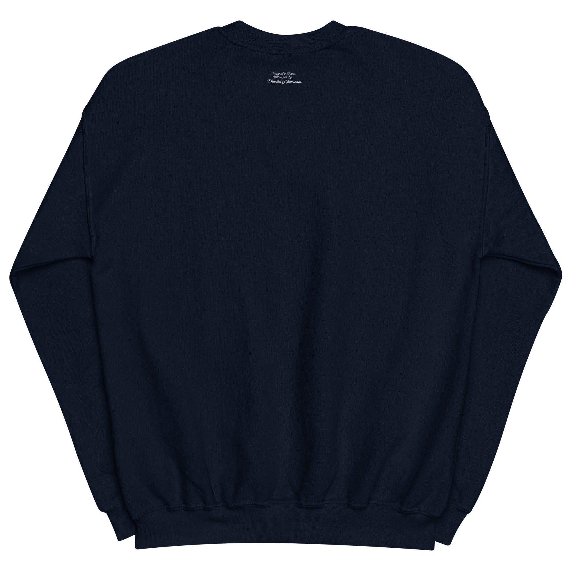 Unisex Sweatshirt Vespa Girl in St Tropez on dark colors