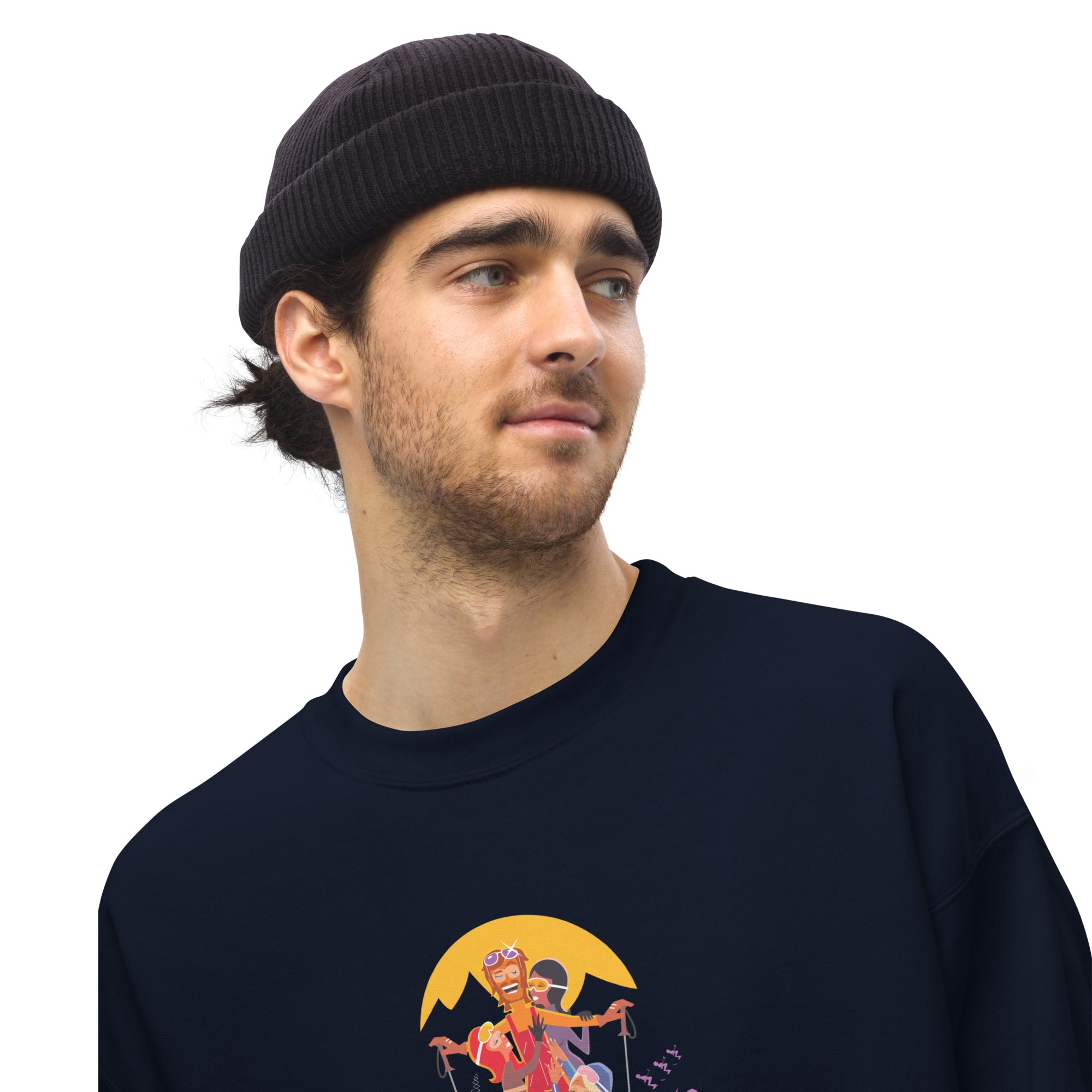 Sweat Unisexe à Col Rond Love Instructor First Lesson free sur couleurs foncées