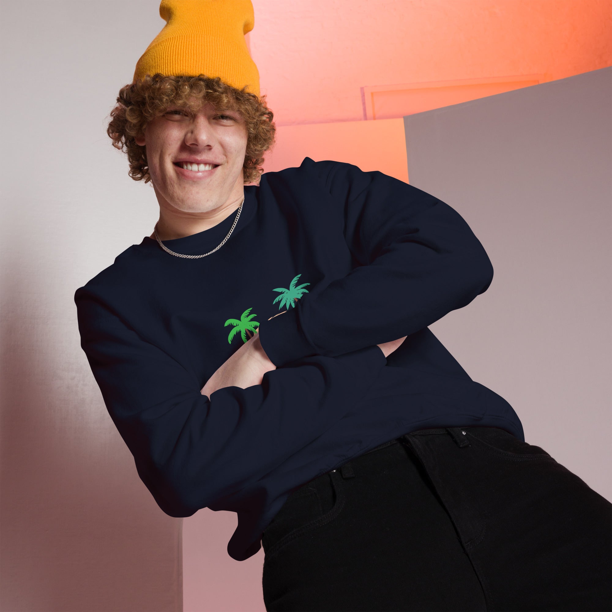 Unisex Sweatshirt Tiki Kombi on dark colors