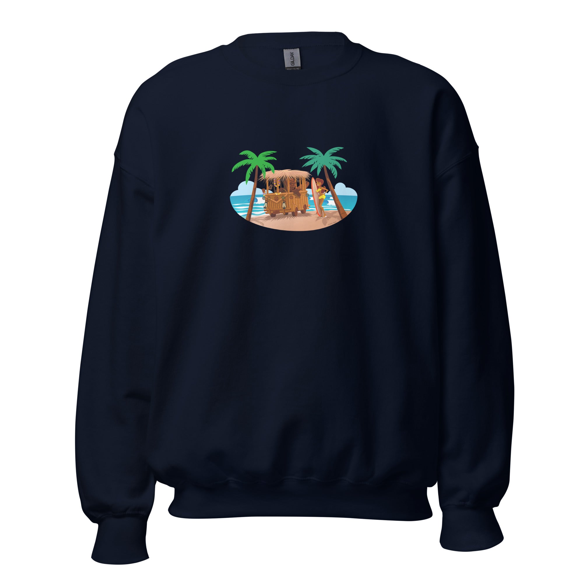 Unisex Sweatshirt Tiki Kombi on dark colors