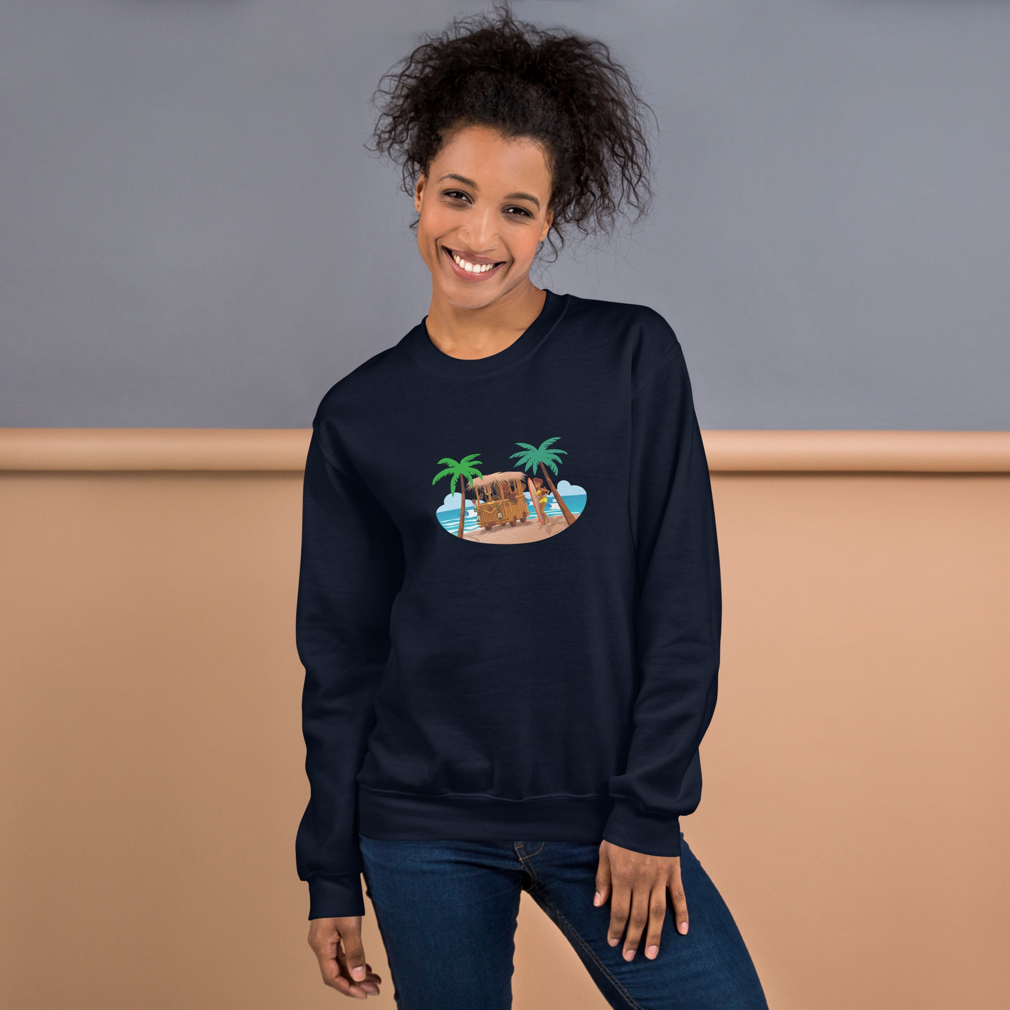 Unisex Sweatshirt Tiki Kombi on dark colors