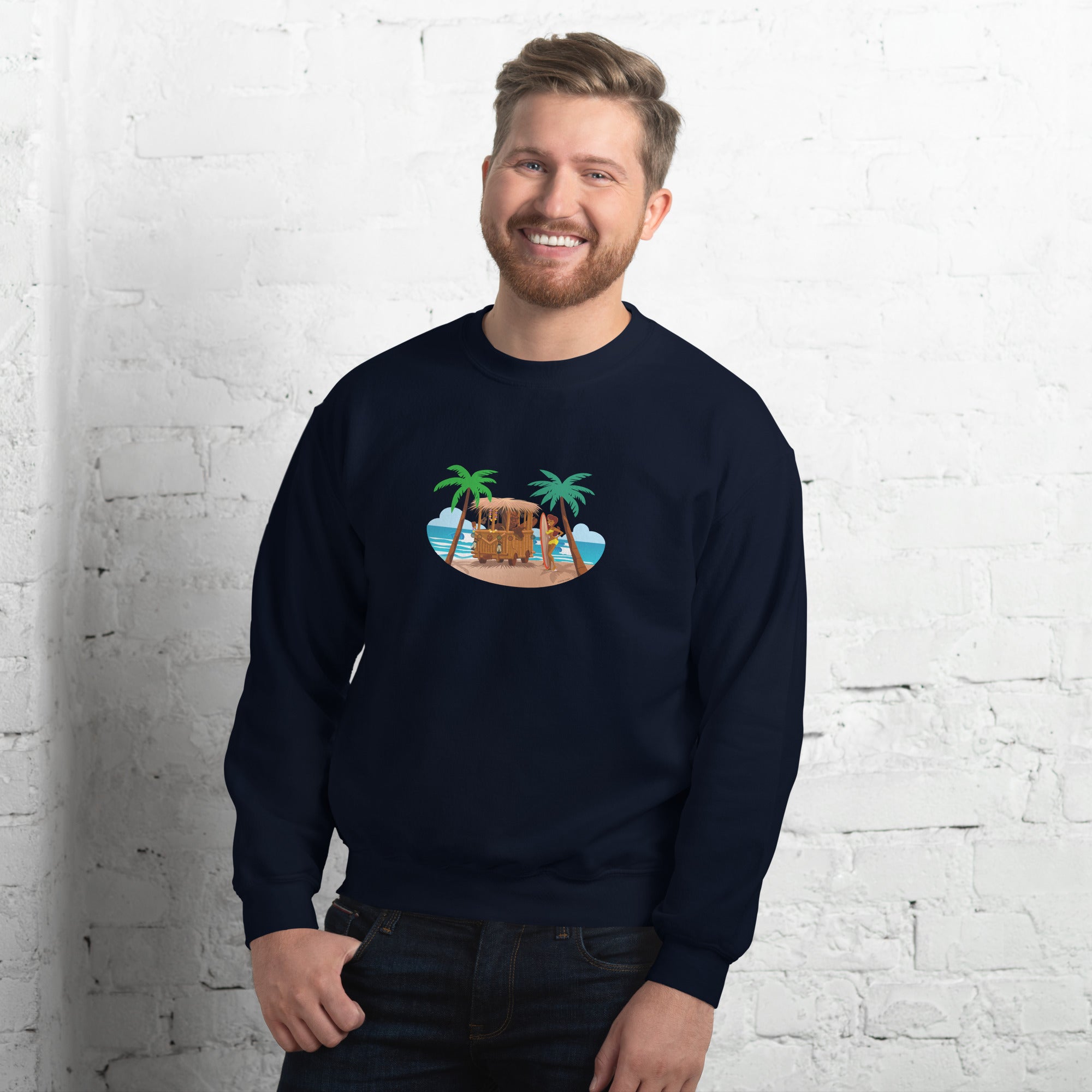 Unisex Sweatshirt Tiki Kombi on dark colors