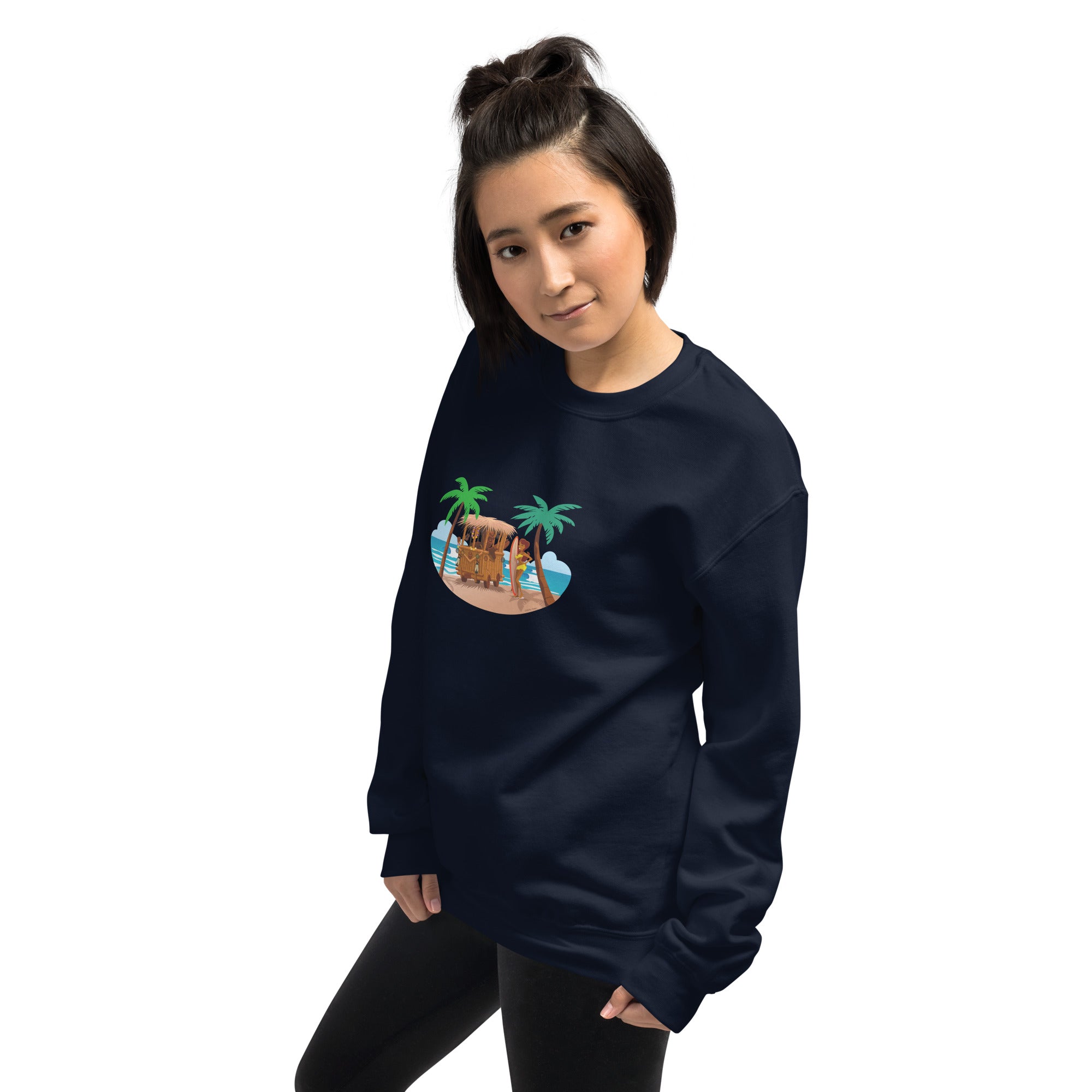 Unisex Sweatshirt Tiki Kombi on dark colors