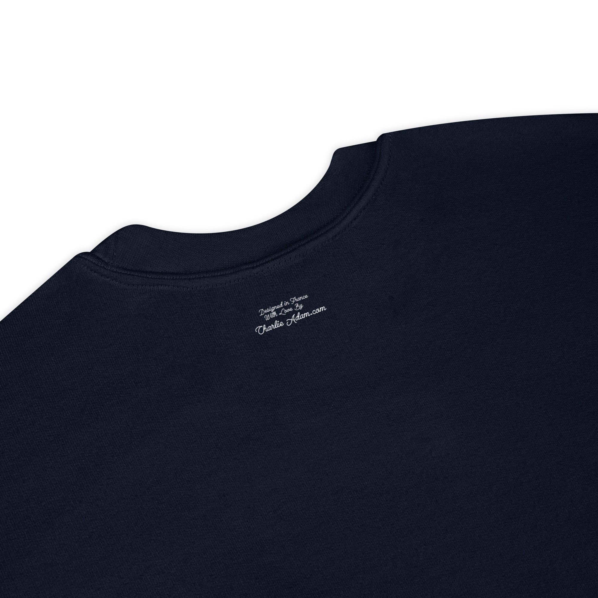 Unisex Sweatshirt Vespa Girl in St Tropez on dark colors