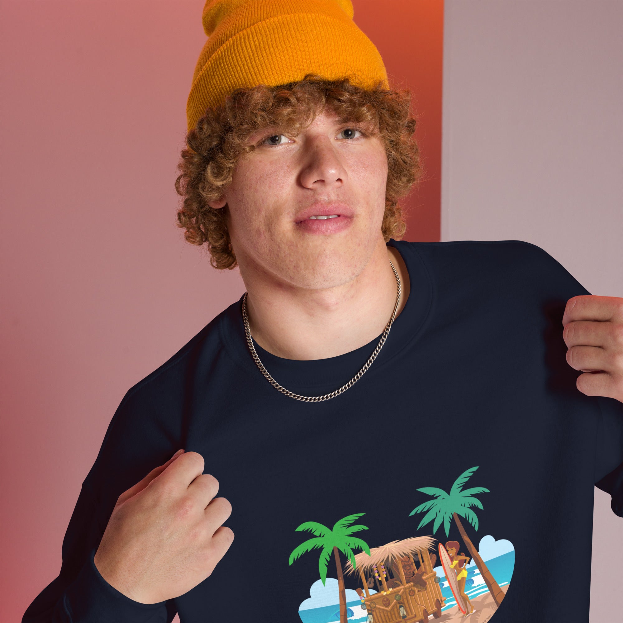 Unisex Sweatshirt Tiki Kombi on dark colors