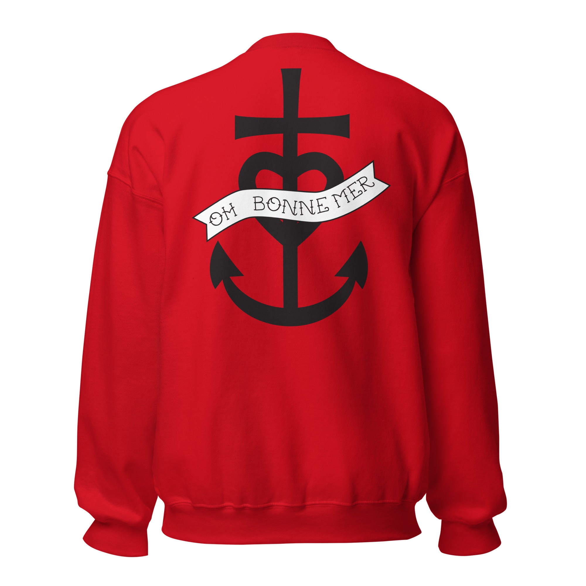 Sweat Unisexe à Col Rond Oh Bonne Mer 1 (face & dos)