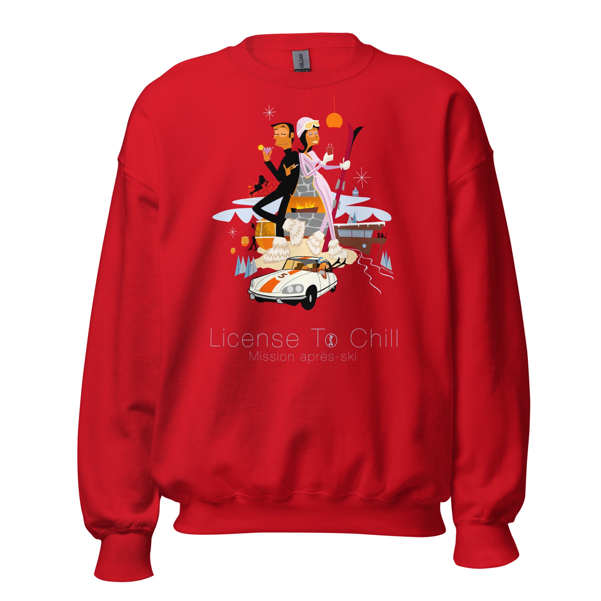 Unisex Sweatshirt License To Chill Mission Après-Ski on light colors