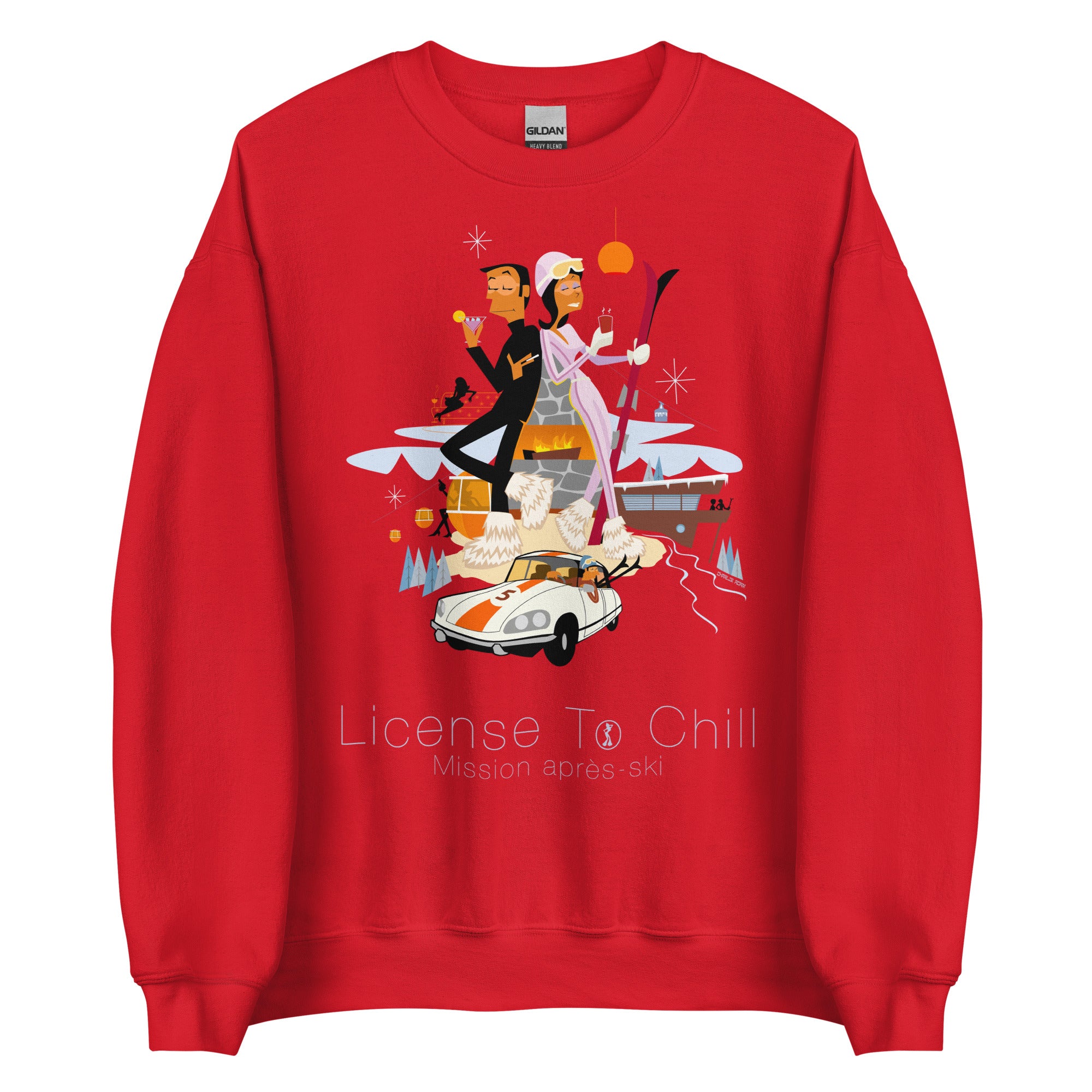 Unisex Sweatshirt License To Chill Mission Après-Ski on light colors