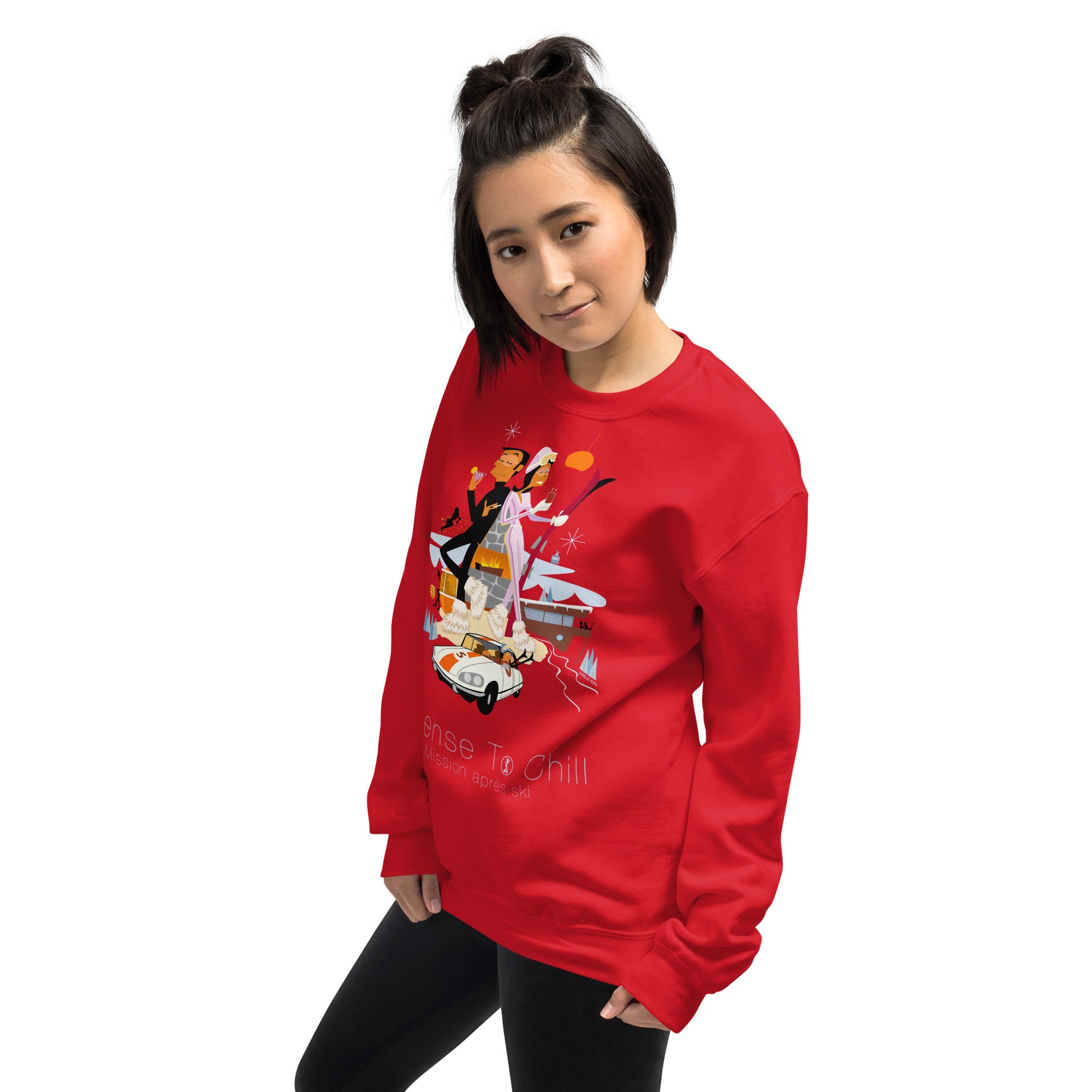 Unisex Sweatshirt License To Chill Mission Après-Ski on light colors
