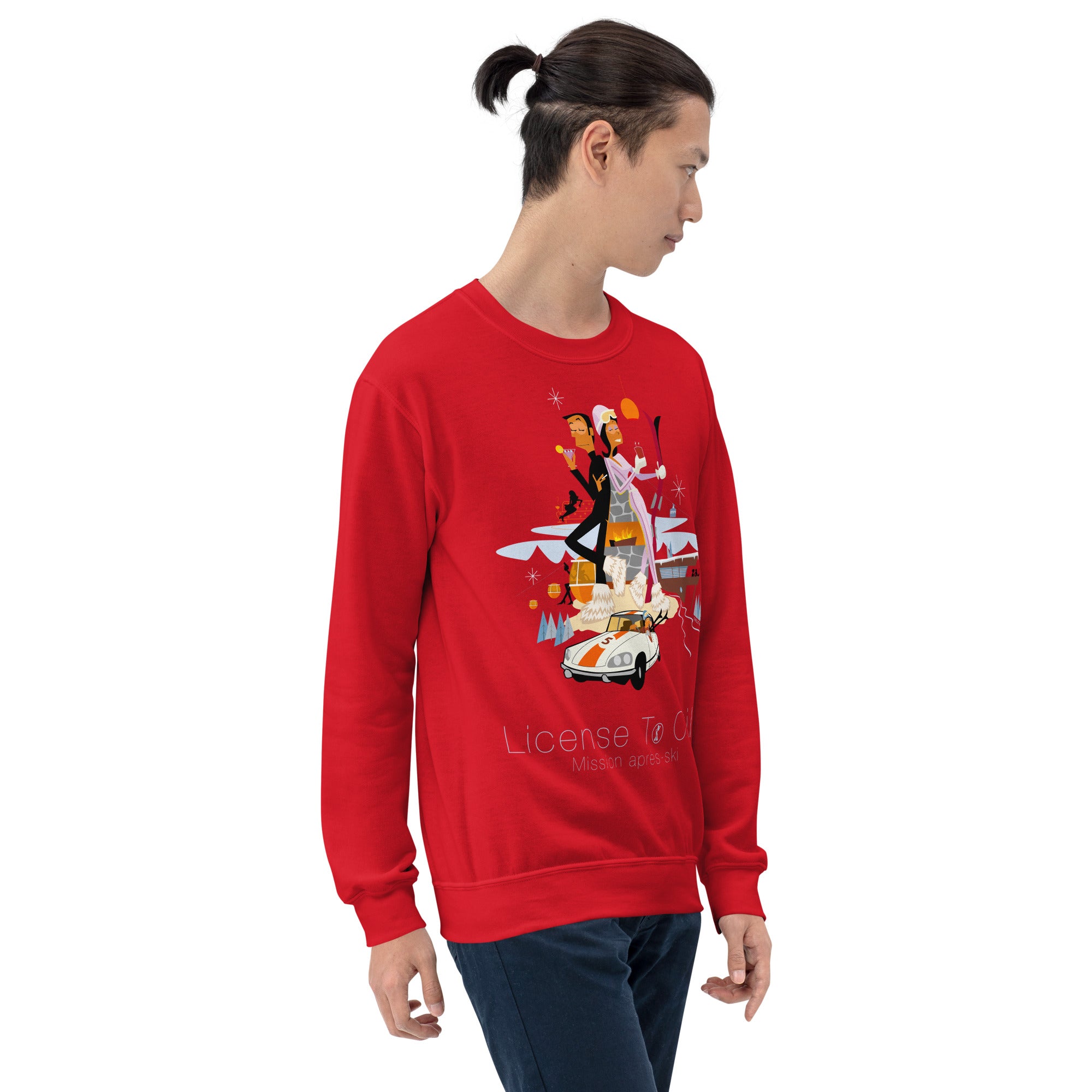 Unisex Sweatshirt License To Chill Mission Après-Ski on light colors