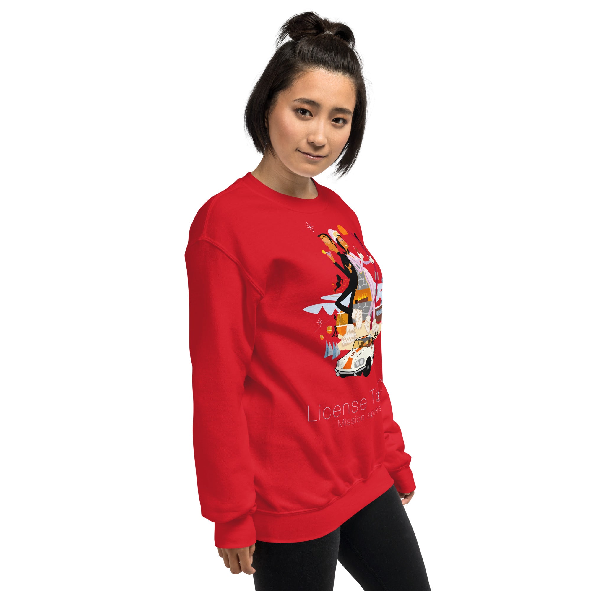 Unisex Sweatshirt License To Chill Mission Après-Ski on light colors