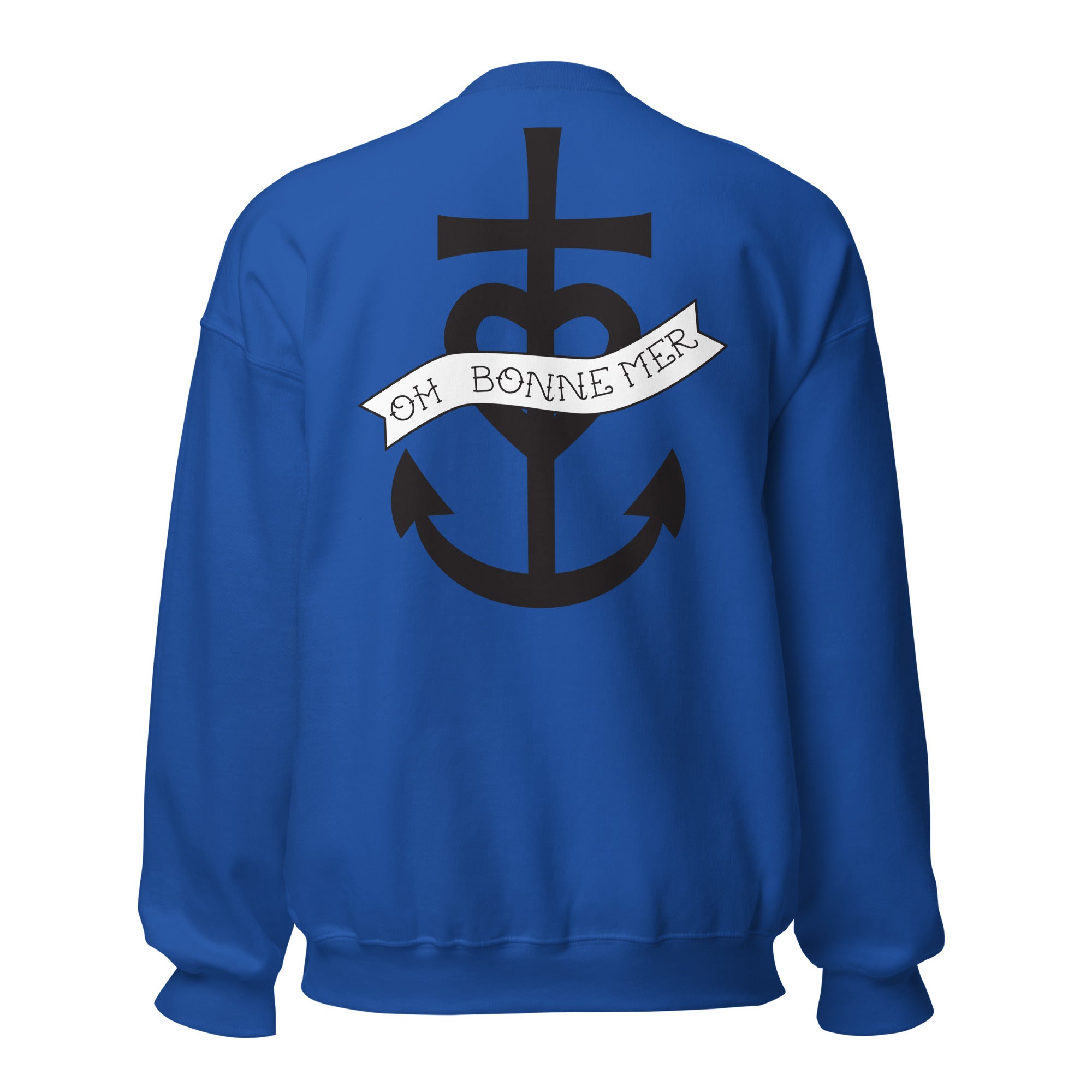 Sweat Unisexe à Col Rond Oh Bonne Mer 1 (face & dos)