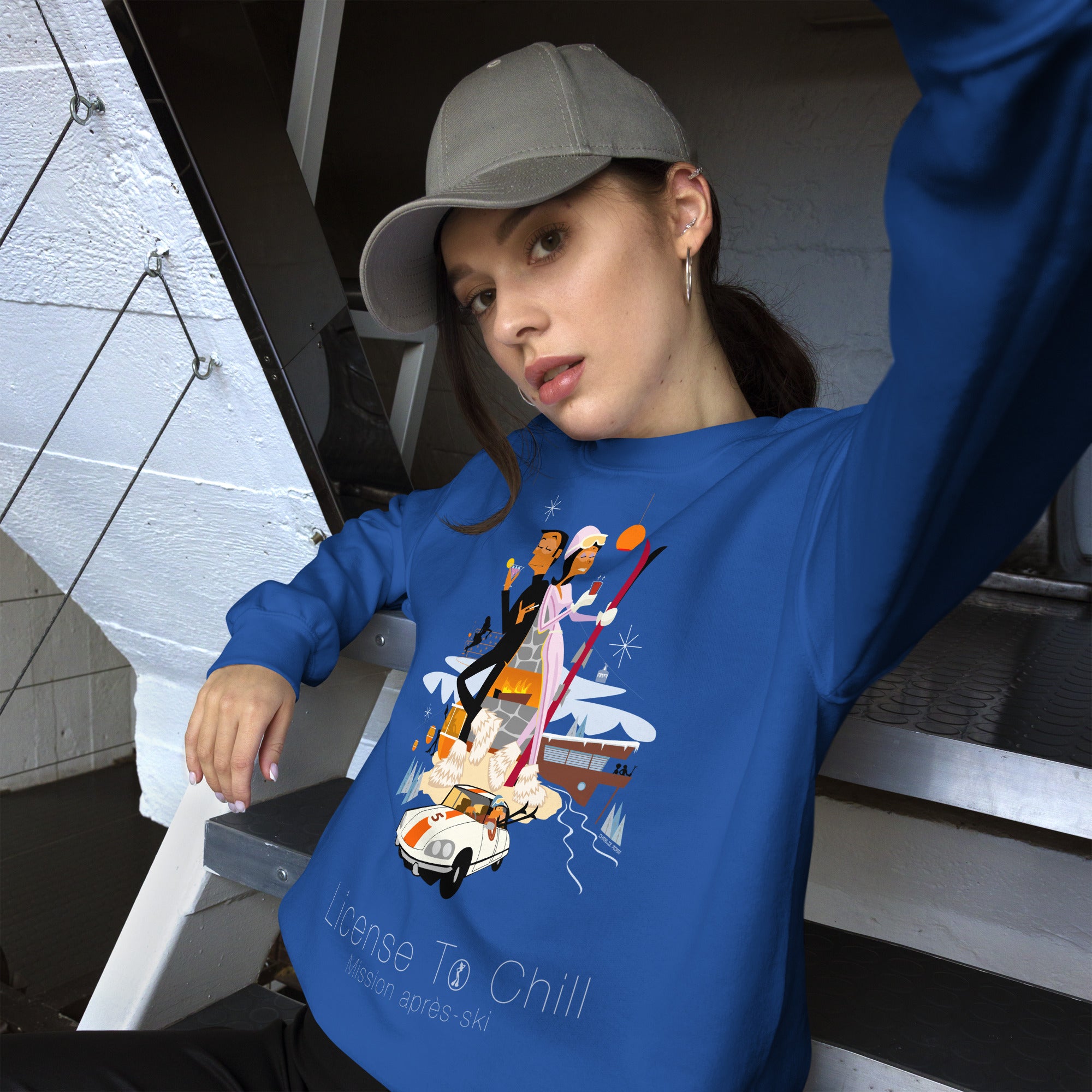 Unisex Sweatshirt License To Chill Mission Après-Ski on light colors