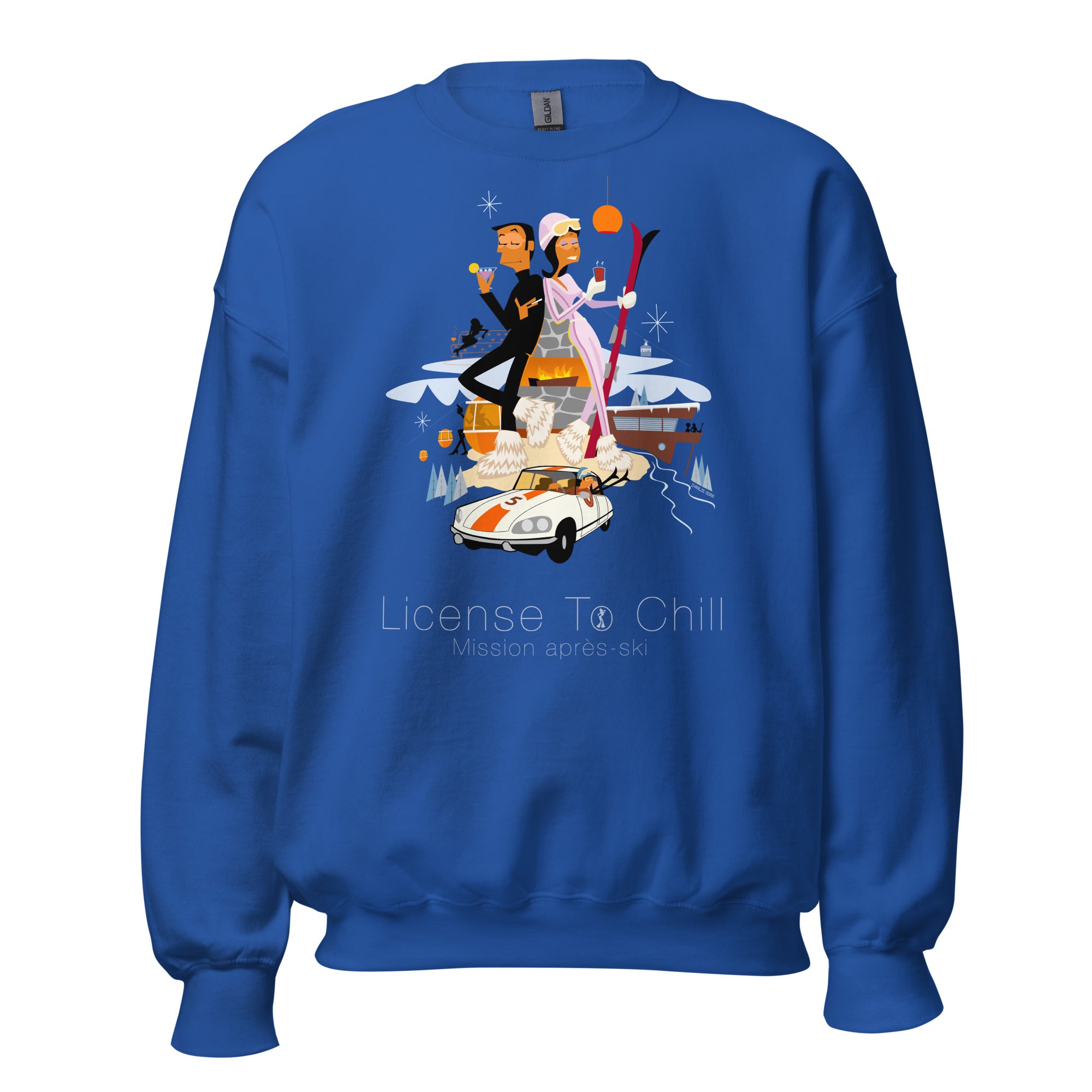 Unisex Sweatshirt License To Chill Mission Après-Ski on light colors