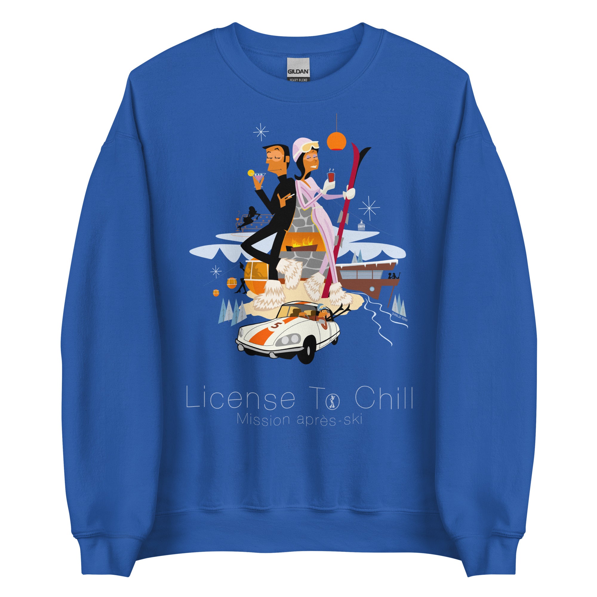 Unisex Sweatshirt License To Chill Mission Après-Ski on light colors