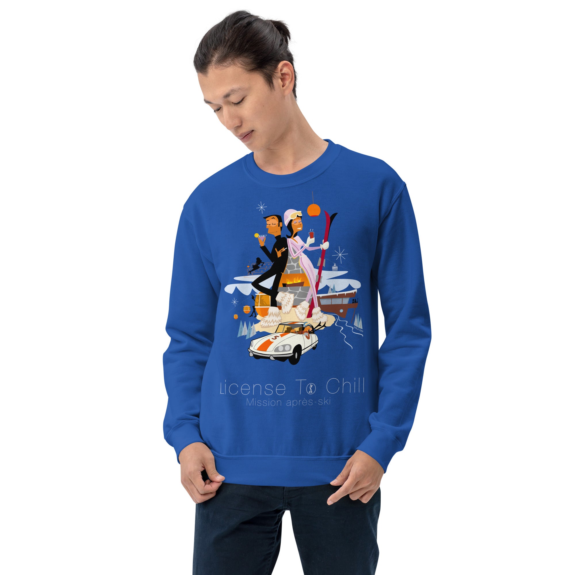 Unisex Sweatshirt License To Chill Mission Après-Ski on light colors