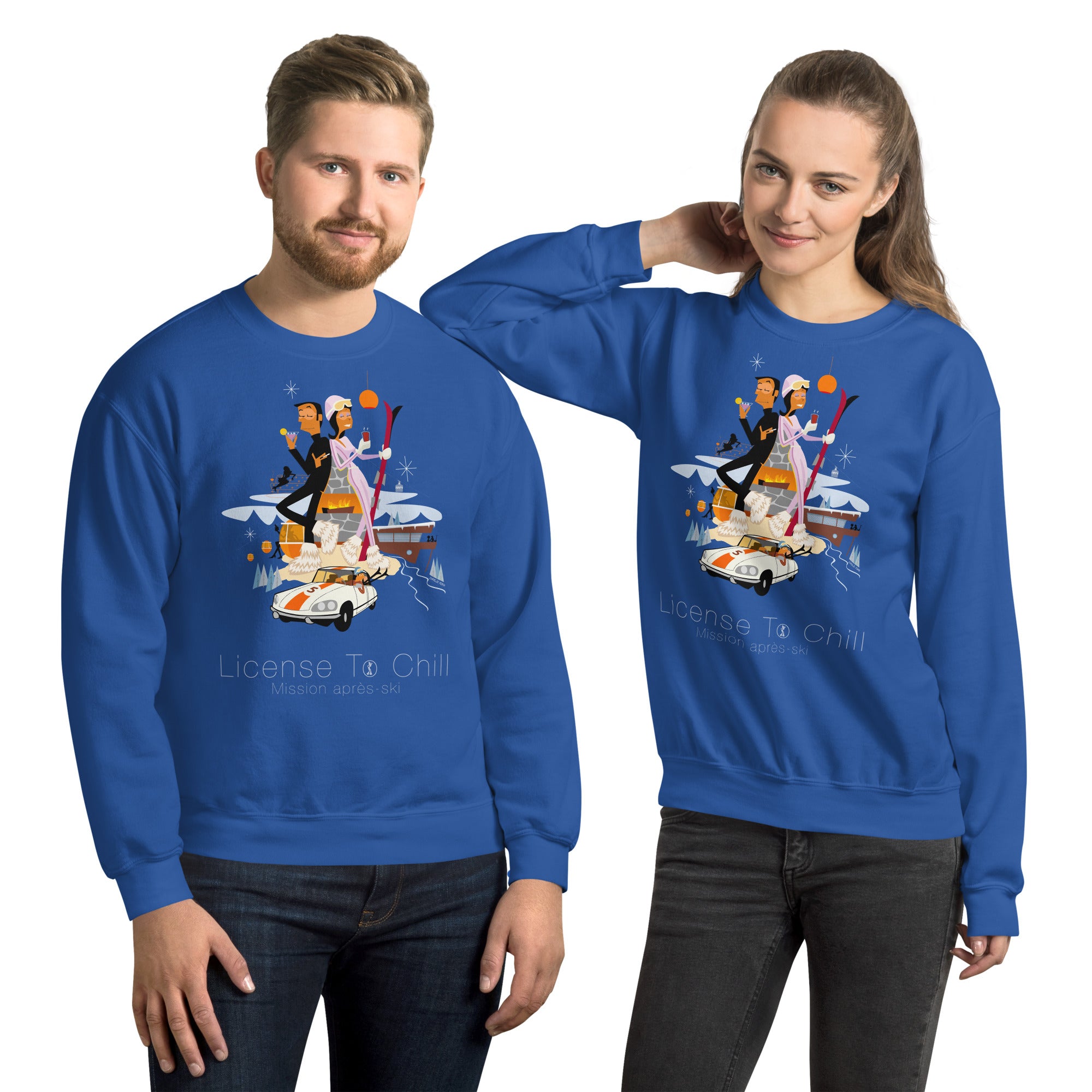 Unisex Sweatshirt License To Chill Mission Après-Ski on light colors