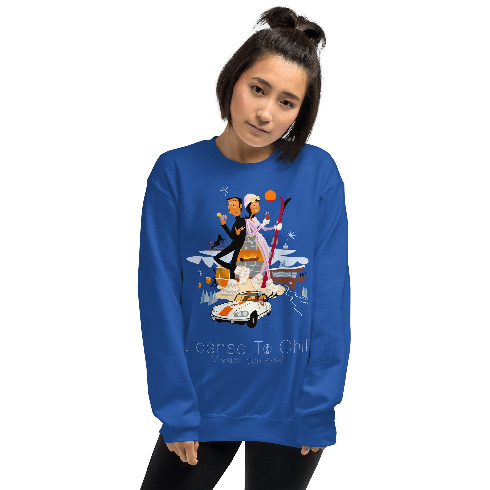 Unisex Sweatshirt License To Chill Mission Après-Ski on light colors