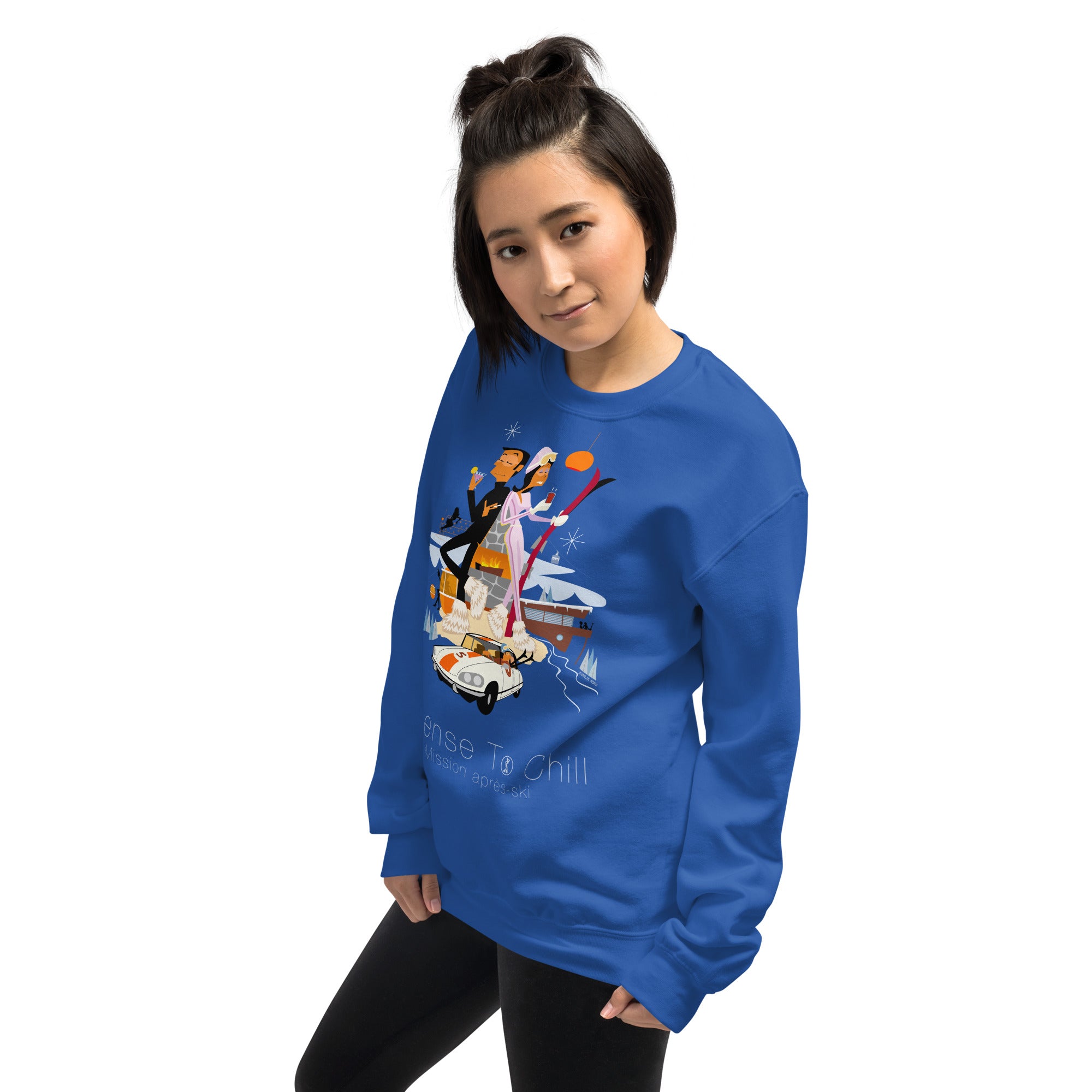 Unisex Sweatshirt License To Chill Mission Après-Ski on light colors