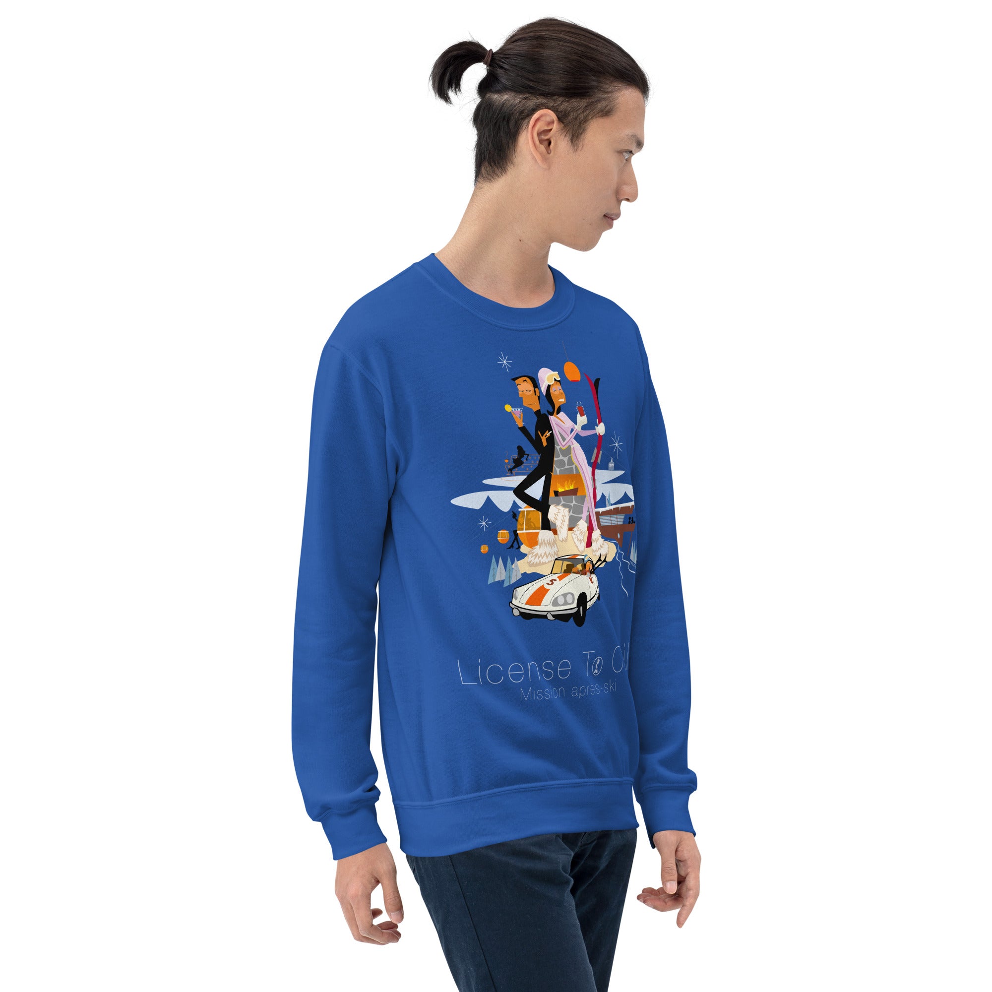 Unisex Sweatshirt License To Chill Mission Après-Ski on light colors