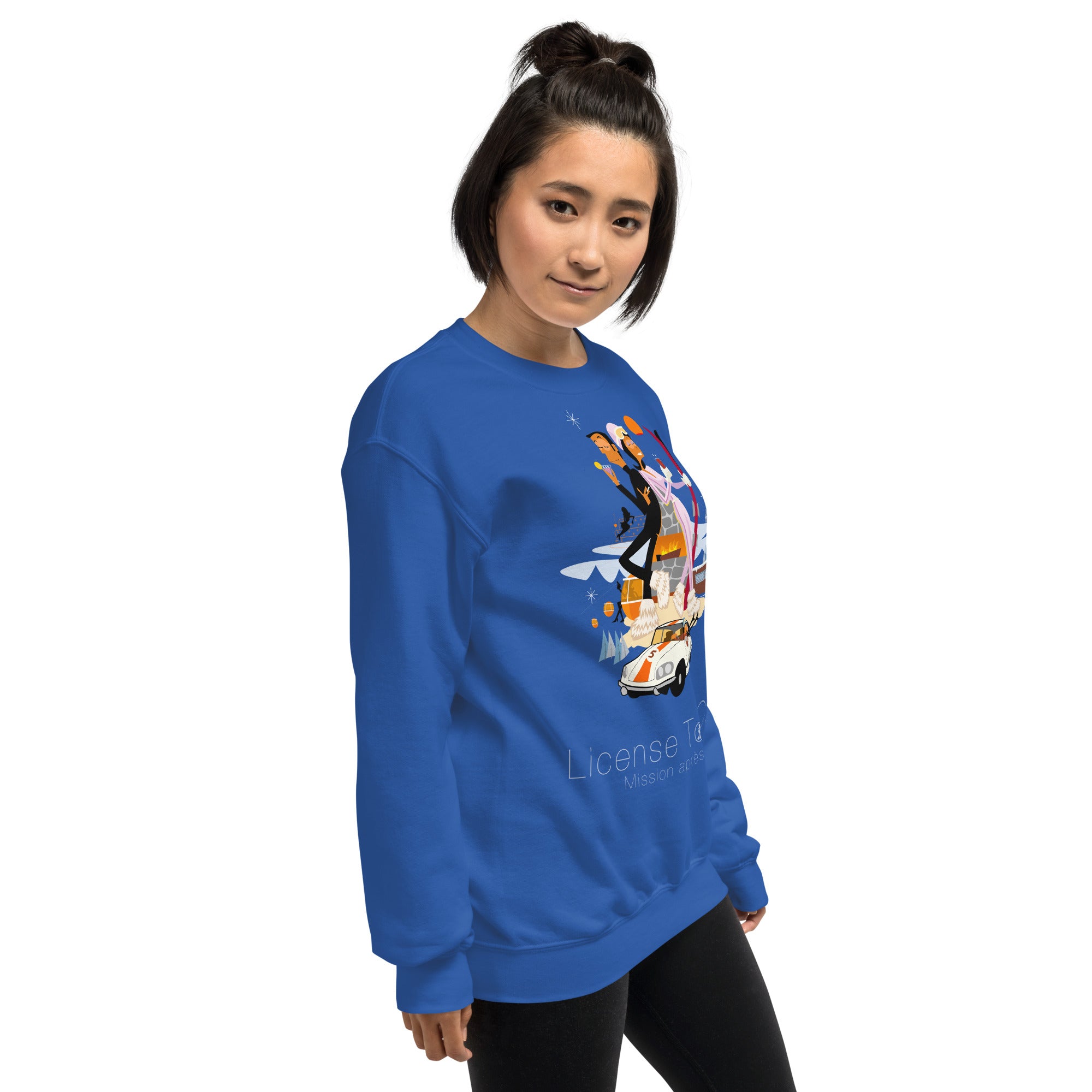 Unisex Sweatshirt License To Chill Mission Après-Ski on light colors