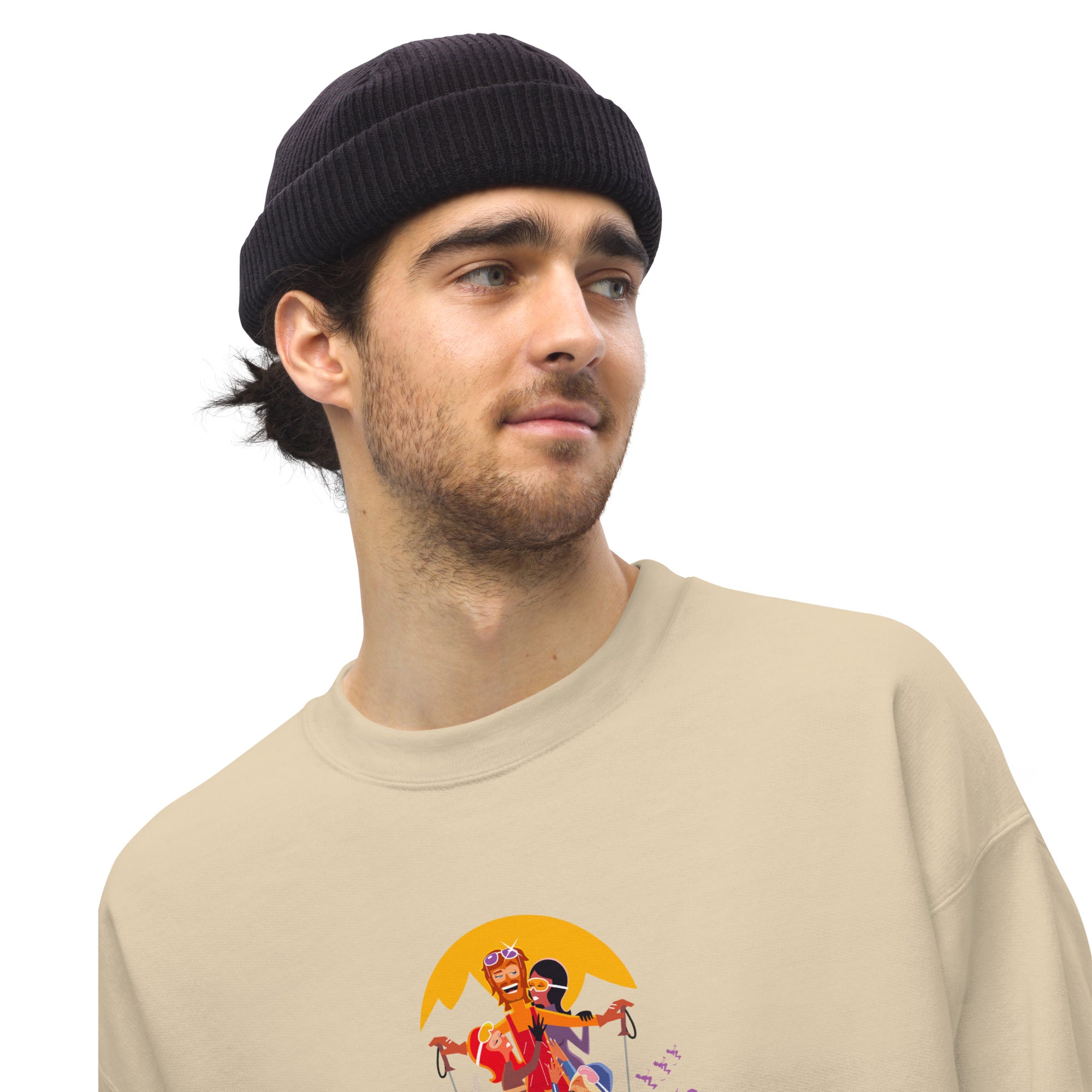 Sweat Unisexe à Col Rond Love Instructor First Lesson free sur couleurs claires