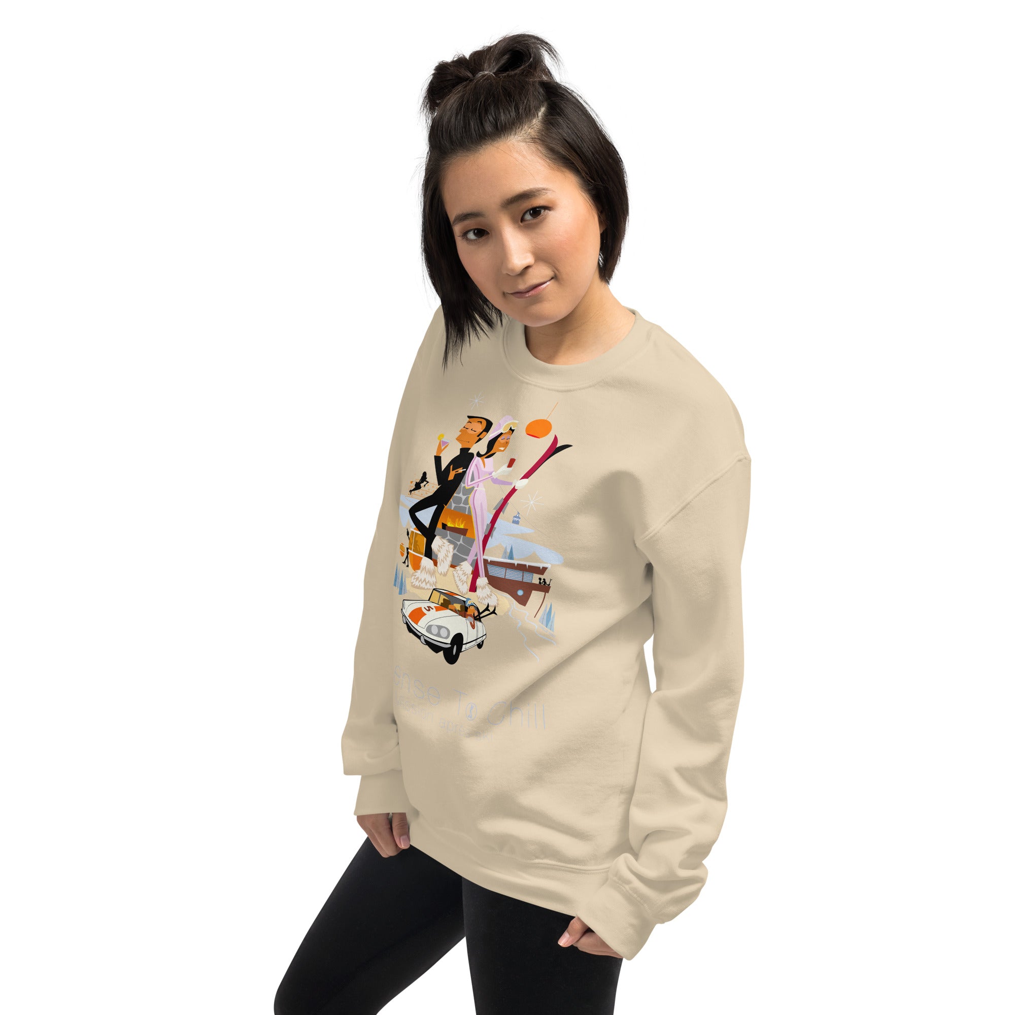 Unisex Sweatshirt License To Chill Mission Après-Ski on light colors