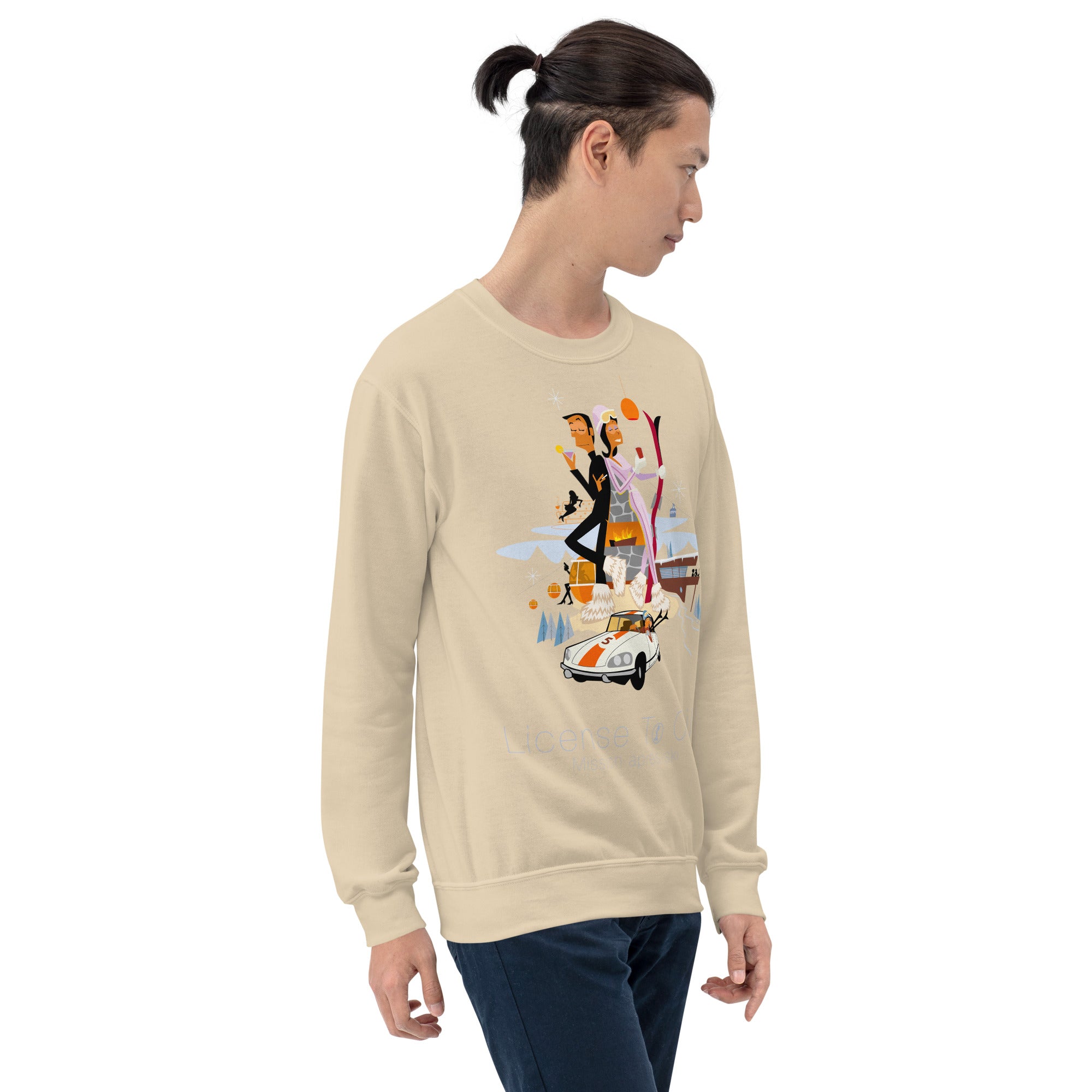 Unisex Sweatshirt License To Chill Mission Après-Ski on light colors