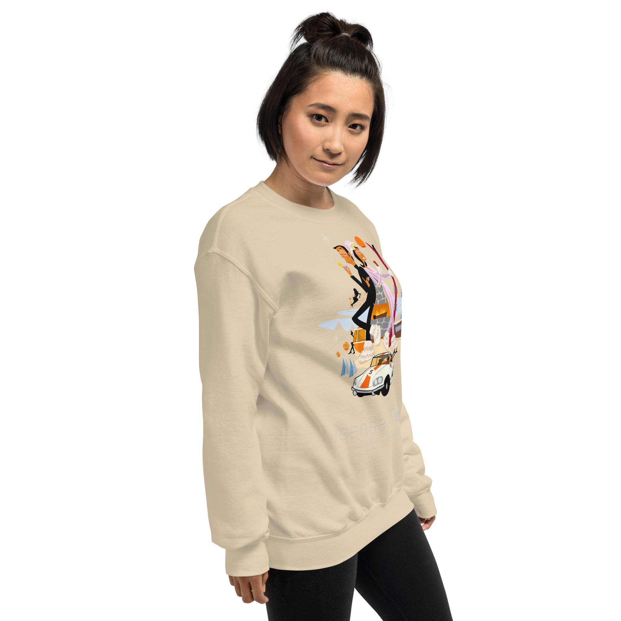 Unisex Sweatshirt License To Chill Mission Après-Ski on light colors