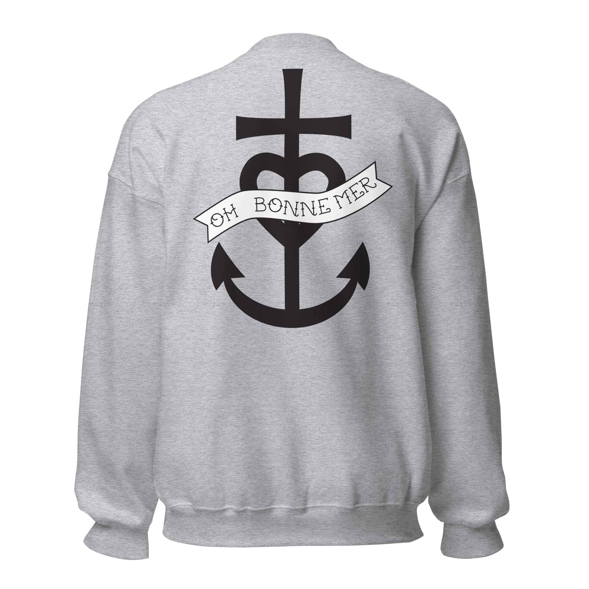 Sweat Unisexe à Col Rond Oh Bonne Mer 1 (face & dos)