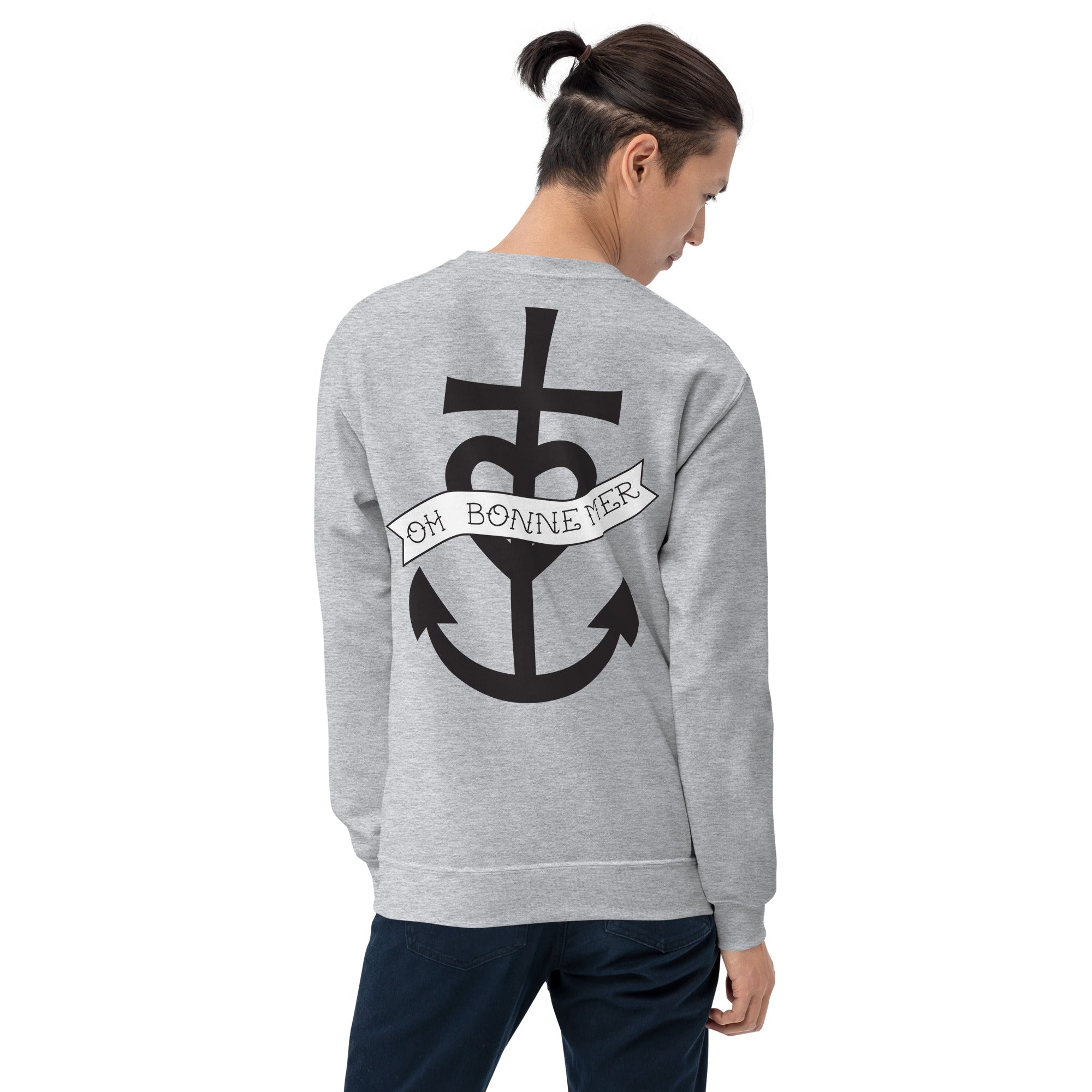 Sweat Unisexe à Col Rond Oh Bonne Mer 1 (face & dos)