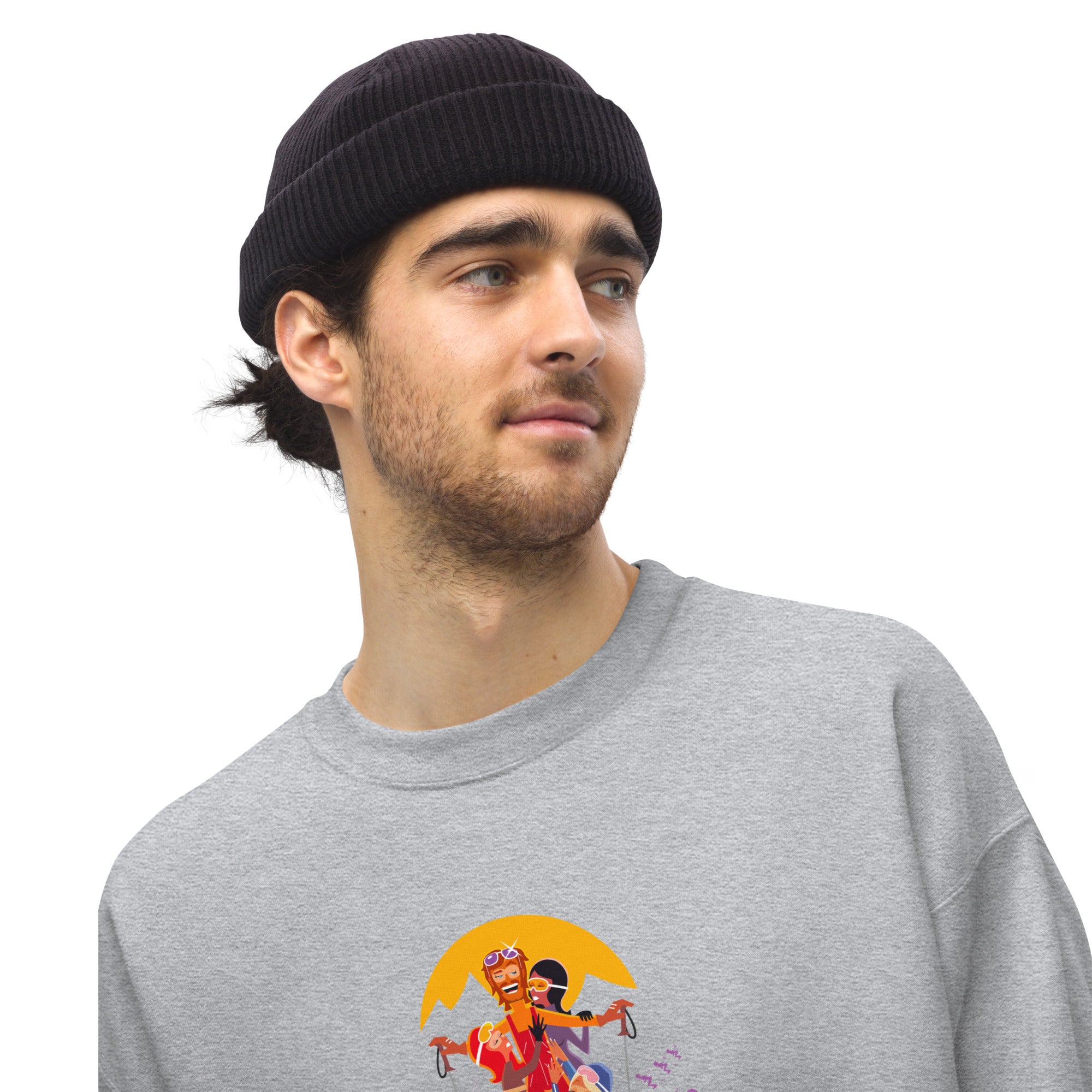 Sweat Unisexe à Col Rond Love Instructor First Lesson free sur couleurs claires