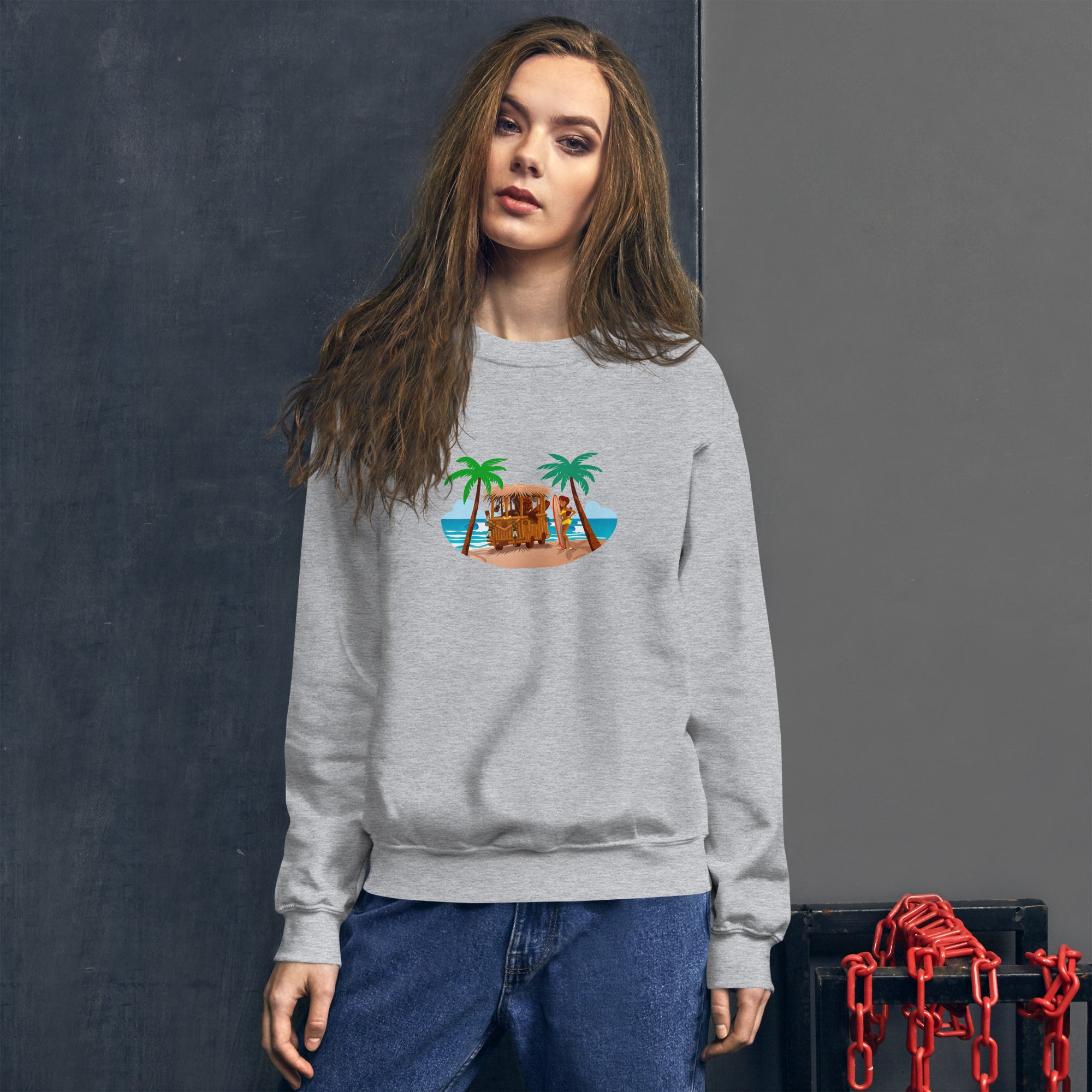 Unisex Sweatshirt Tiki Kombi on light colors