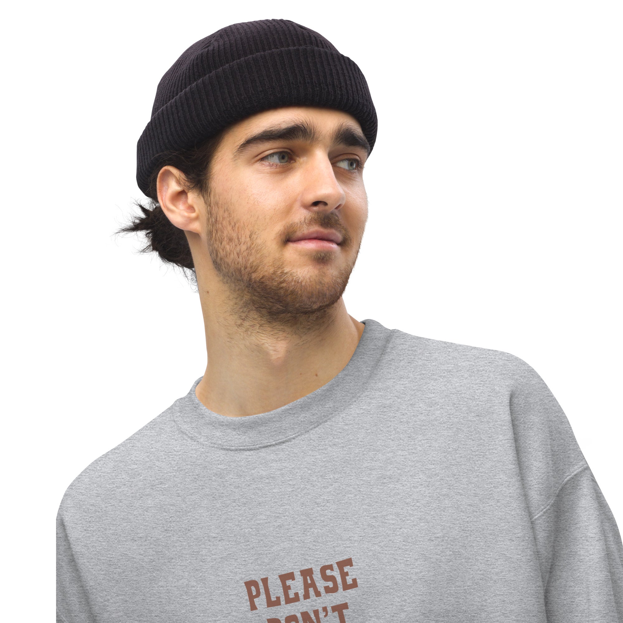 Unisex Sweatshirt Don't Yodel After Midnight dark text (front & back)