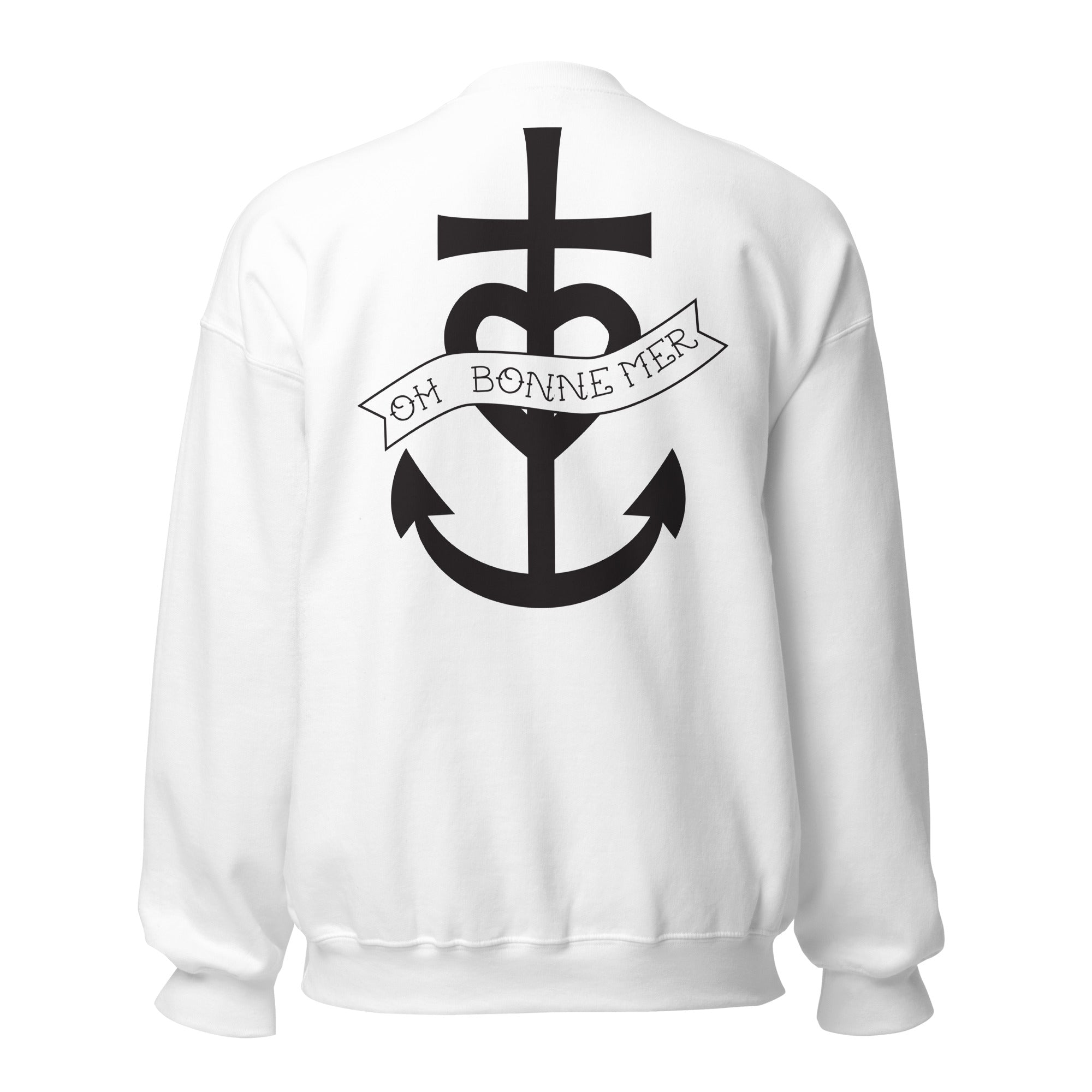 Sweat Unisexe à Col Rond Oh Bonne Mer 1 (face & dos)