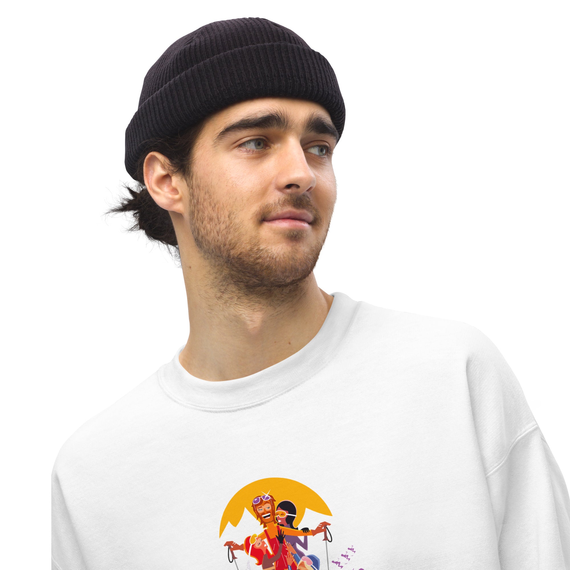 Sweat Unisexe à Col Rond Love Instructor First Lesson free sur couleurs claires