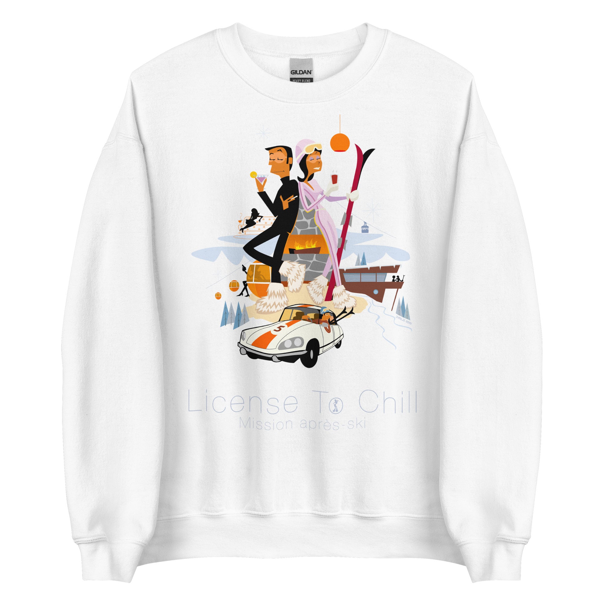 Unisex Sweatshirt License To Chill Mission Après-Ski on light colors