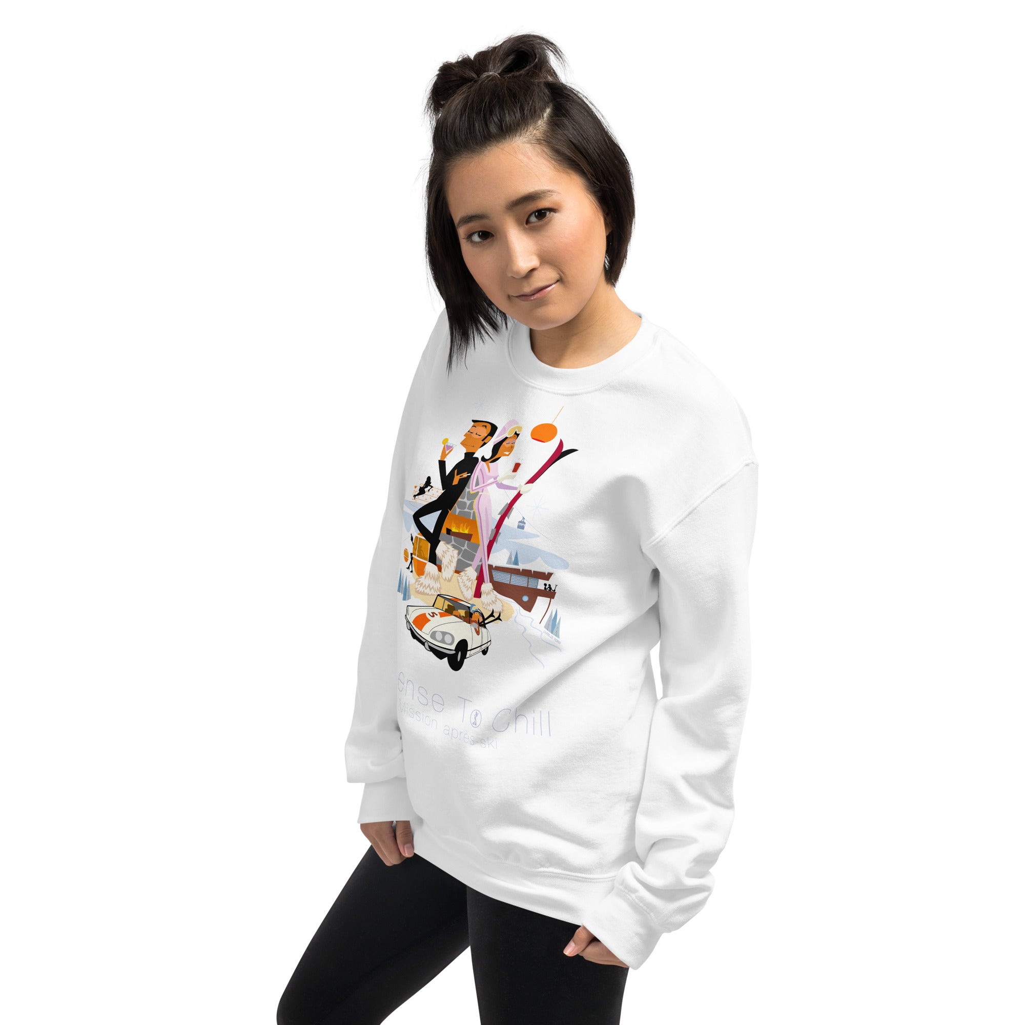 Unisex Sweatshirt License To Chill Mission Après-Ski on light colors