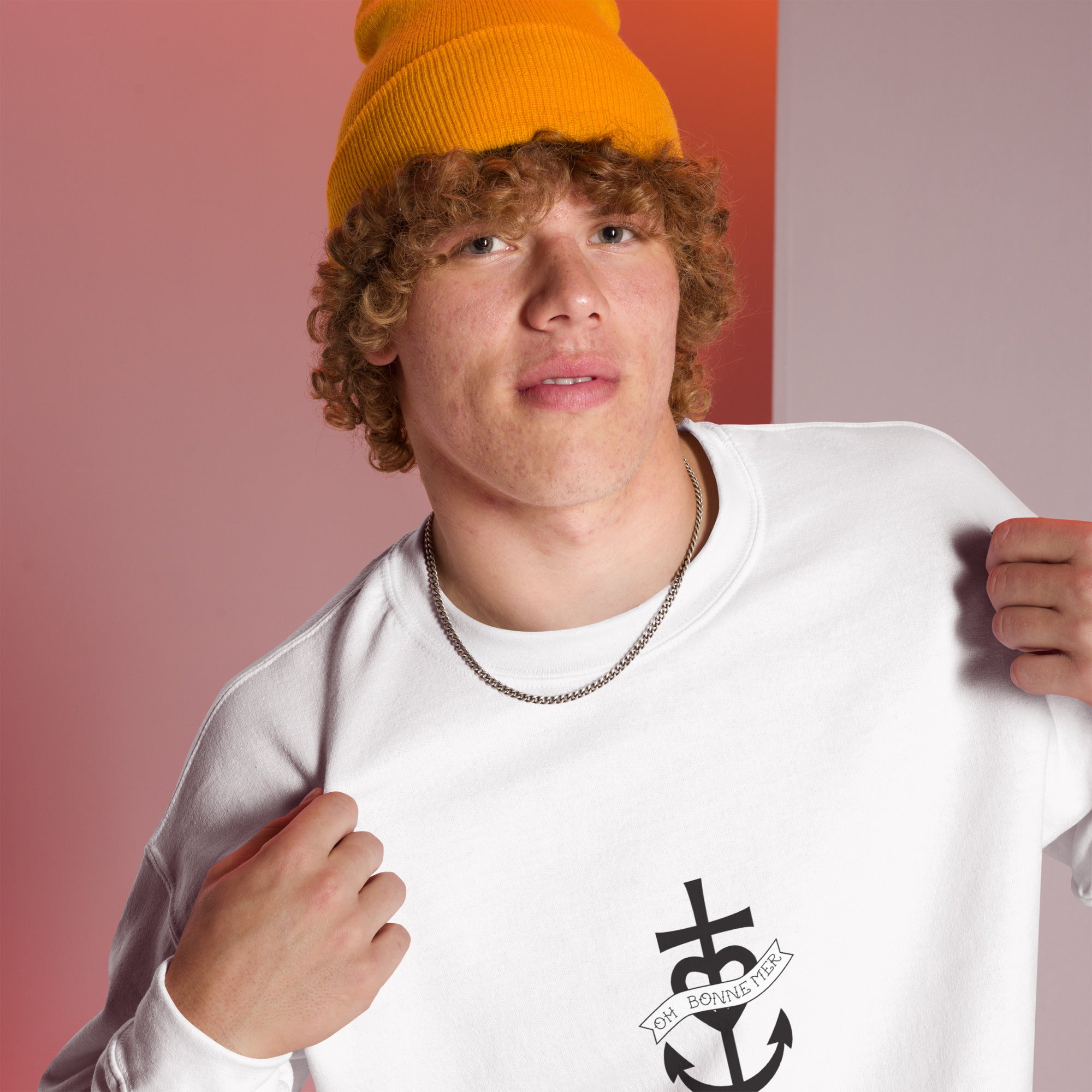 Sweat Unisexe à Col Rond Oh Bonne Mer 1 (face & dos)