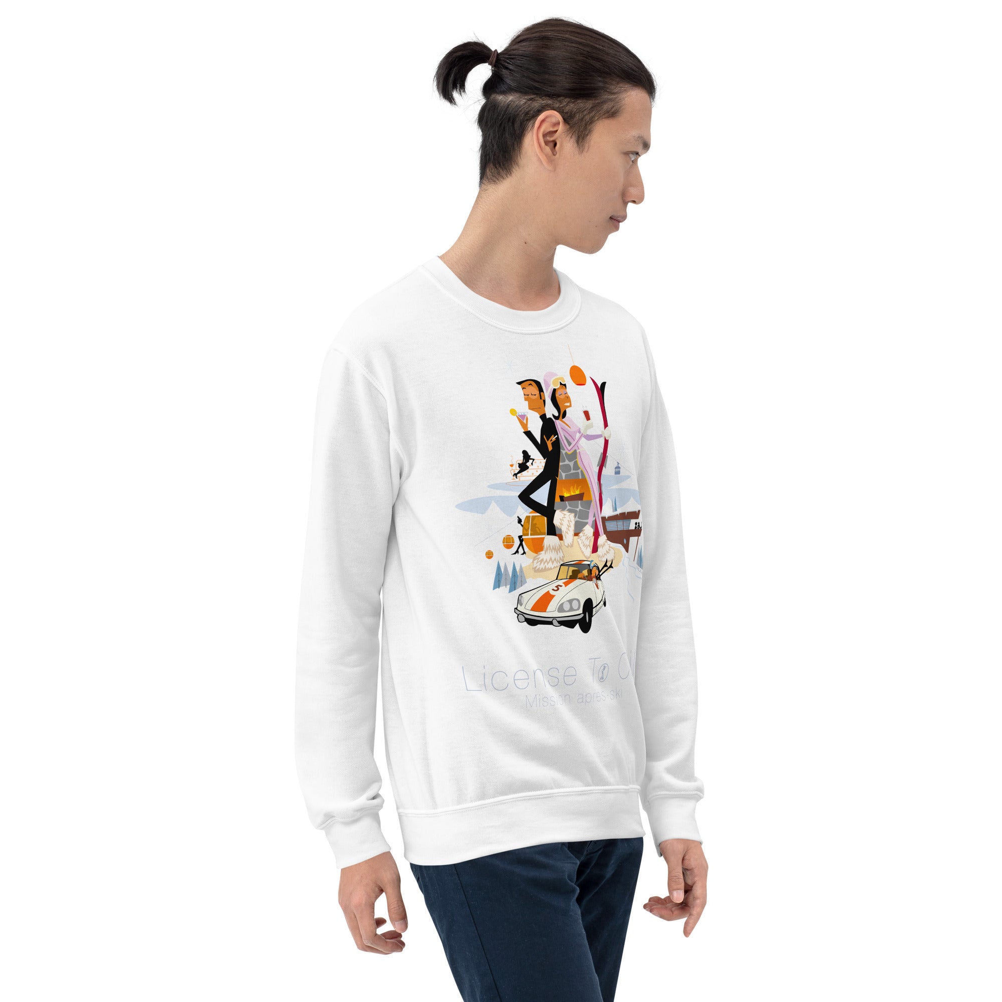 Unisex Sweatshirt License To Chill Mission Après-Ski on light colors