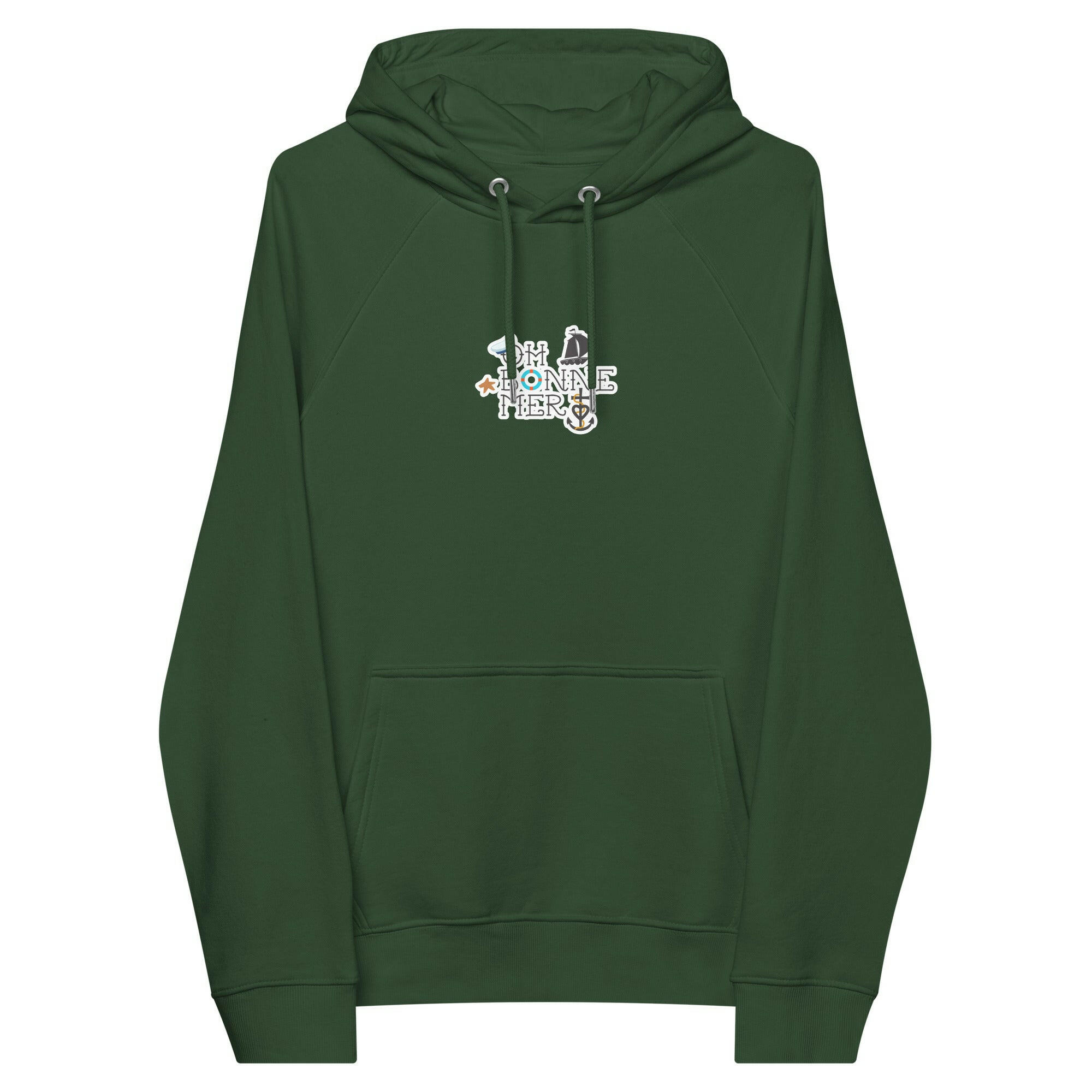 Unisex eco raglan hoodie Oh Bonne Mer 3