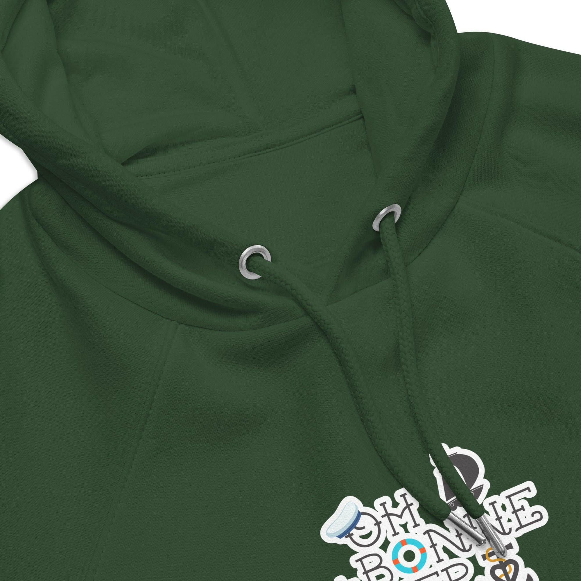 Unisex eco raglan hoodie Oh Bonne Mer 3