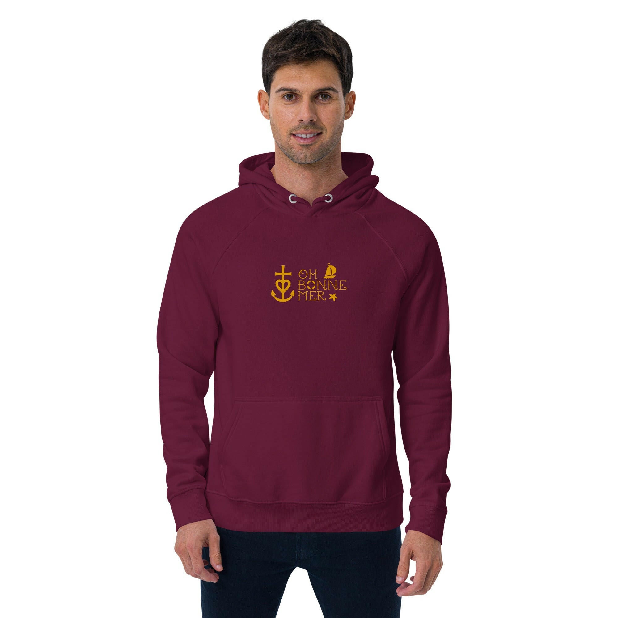 Unisex eco raglan hoodie Oh Bonne Mer 2