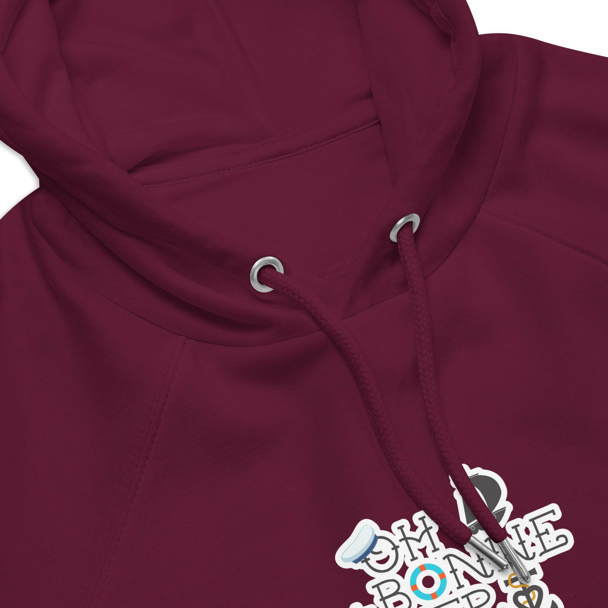 Unisex eco raglan hoodie Oh Bonne Mer 3