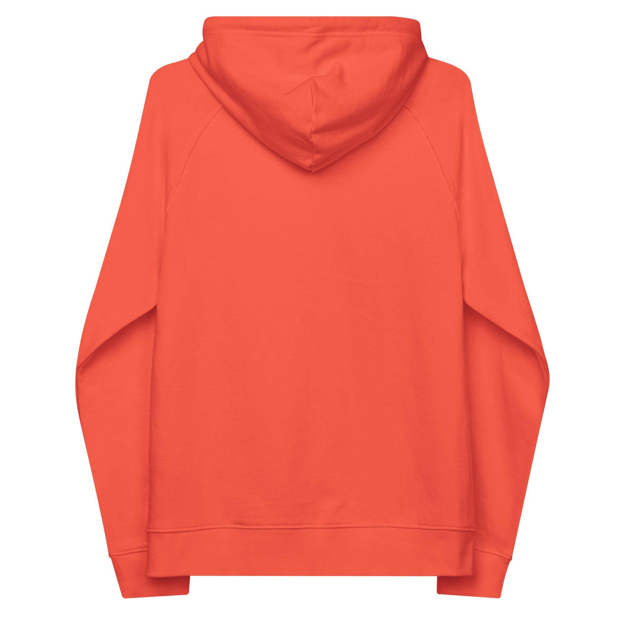 Unisex eco raglan hoodie No Skiboots on Dancefloor on dark colors