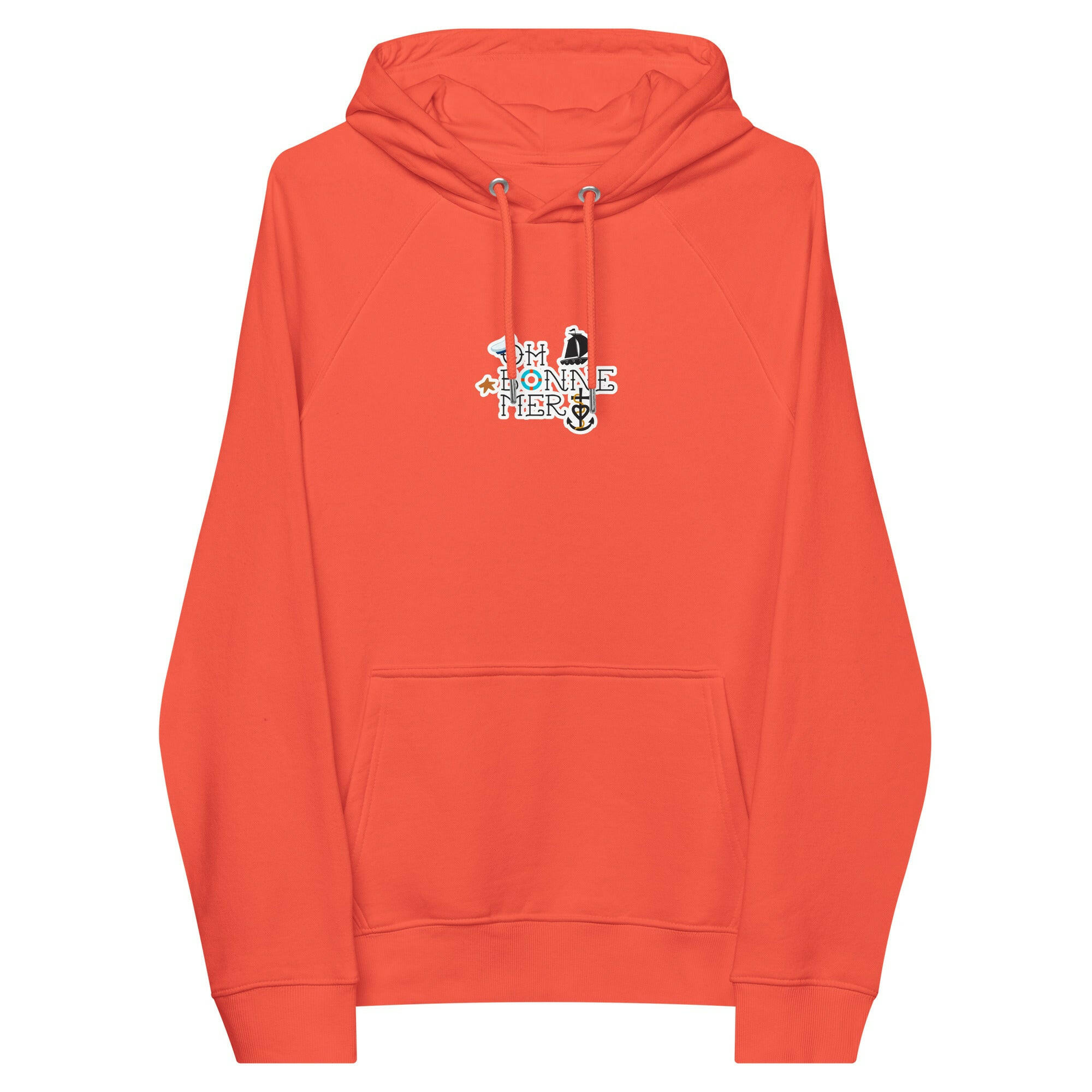 Unisex eco raglan hoodie Oh Bonne Mer 3